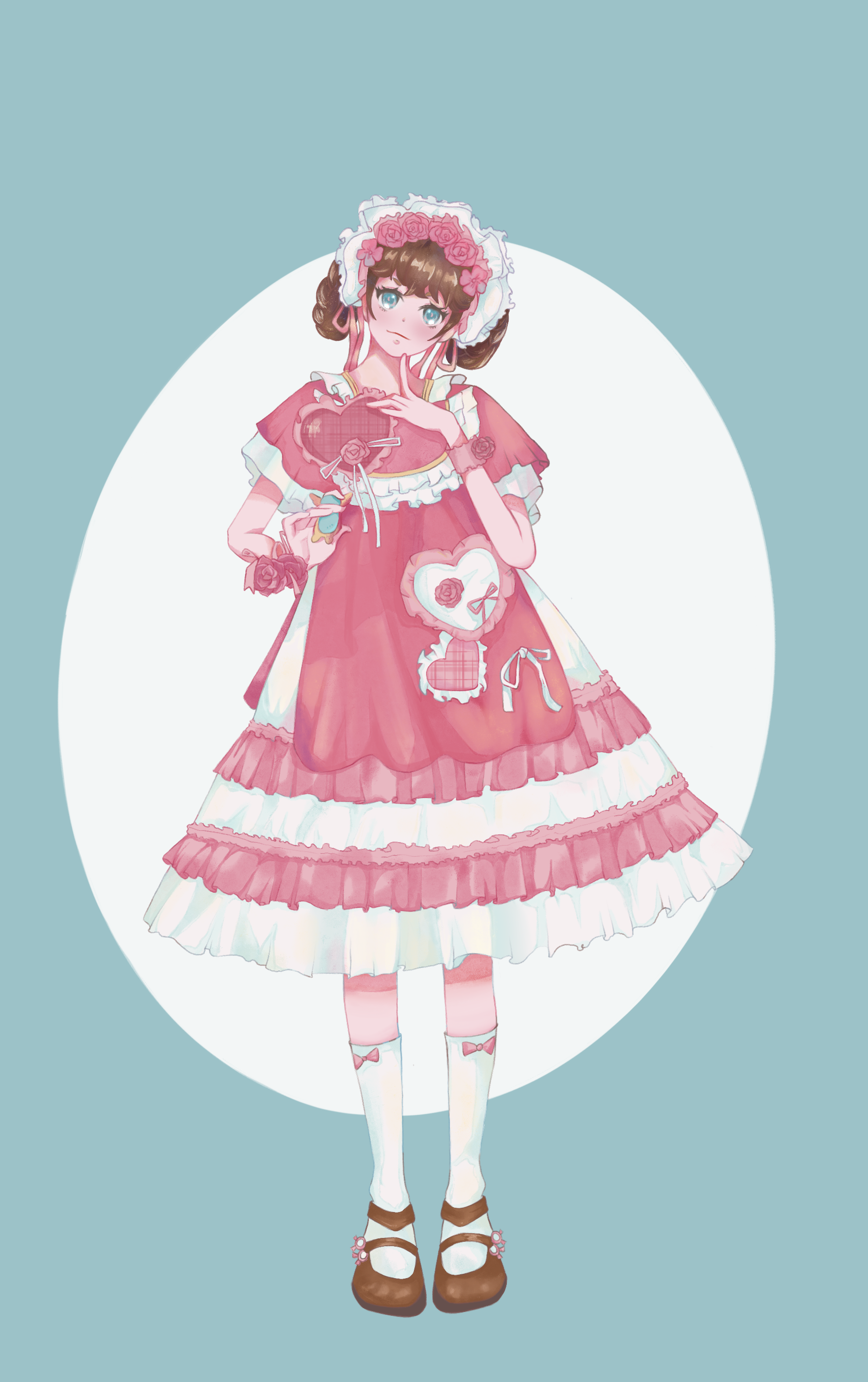 少女插画 立绘 - 江彩儿 - 原创作品 - 视觉中国(shijueme)