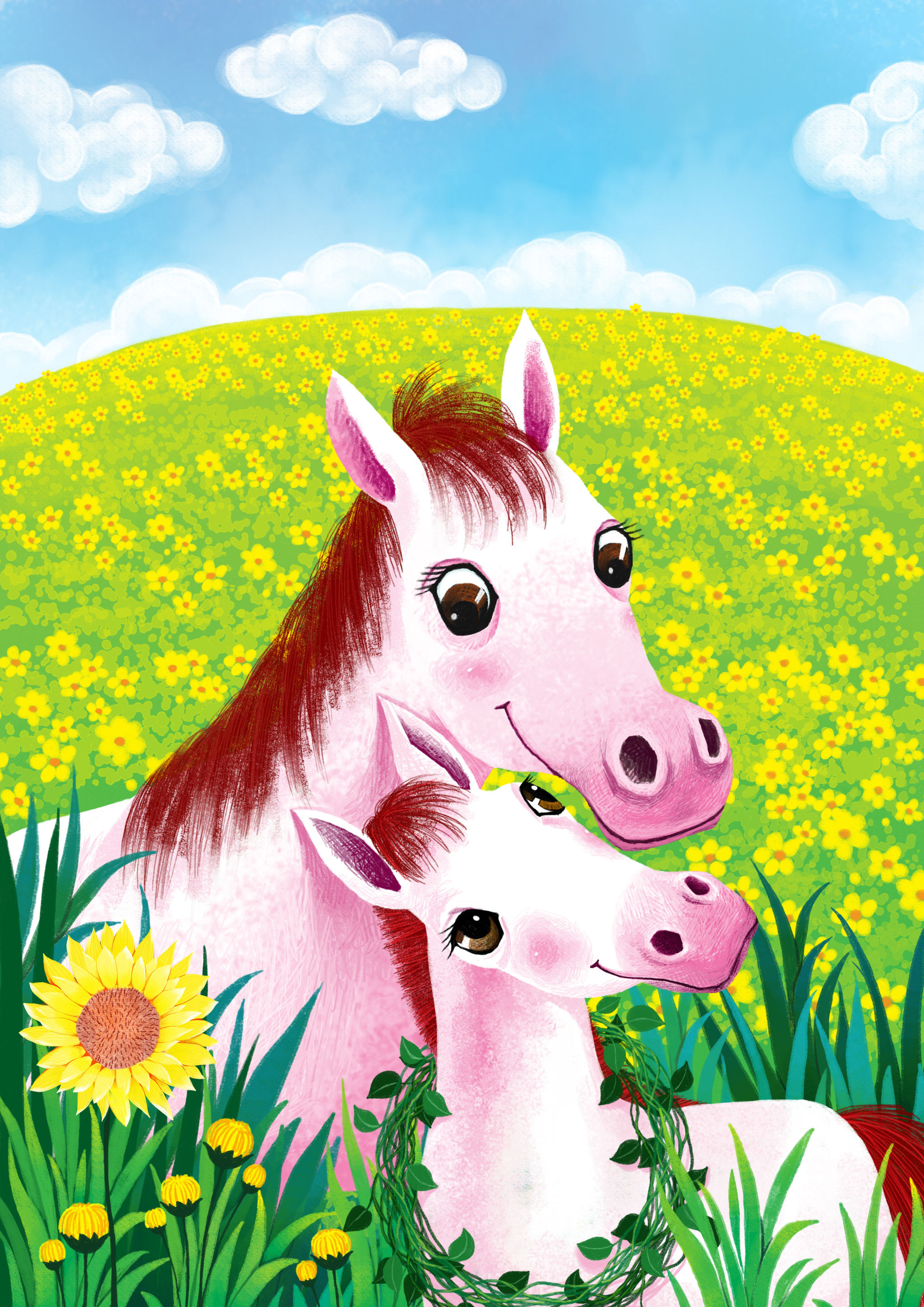 画儿晴天-王净净-可爱卡萌十二生肖系列插画