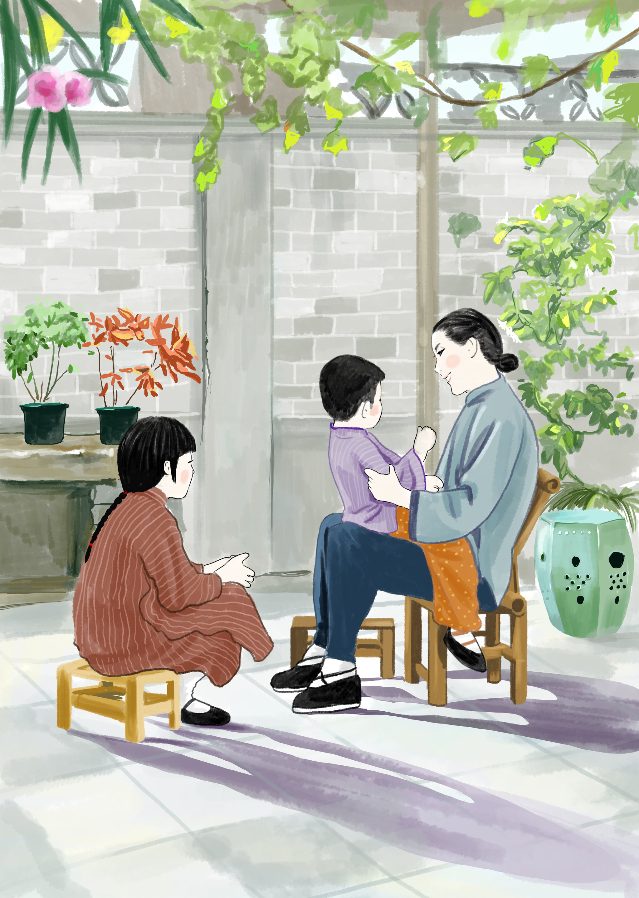 小说城南旧事的怀旧风插图