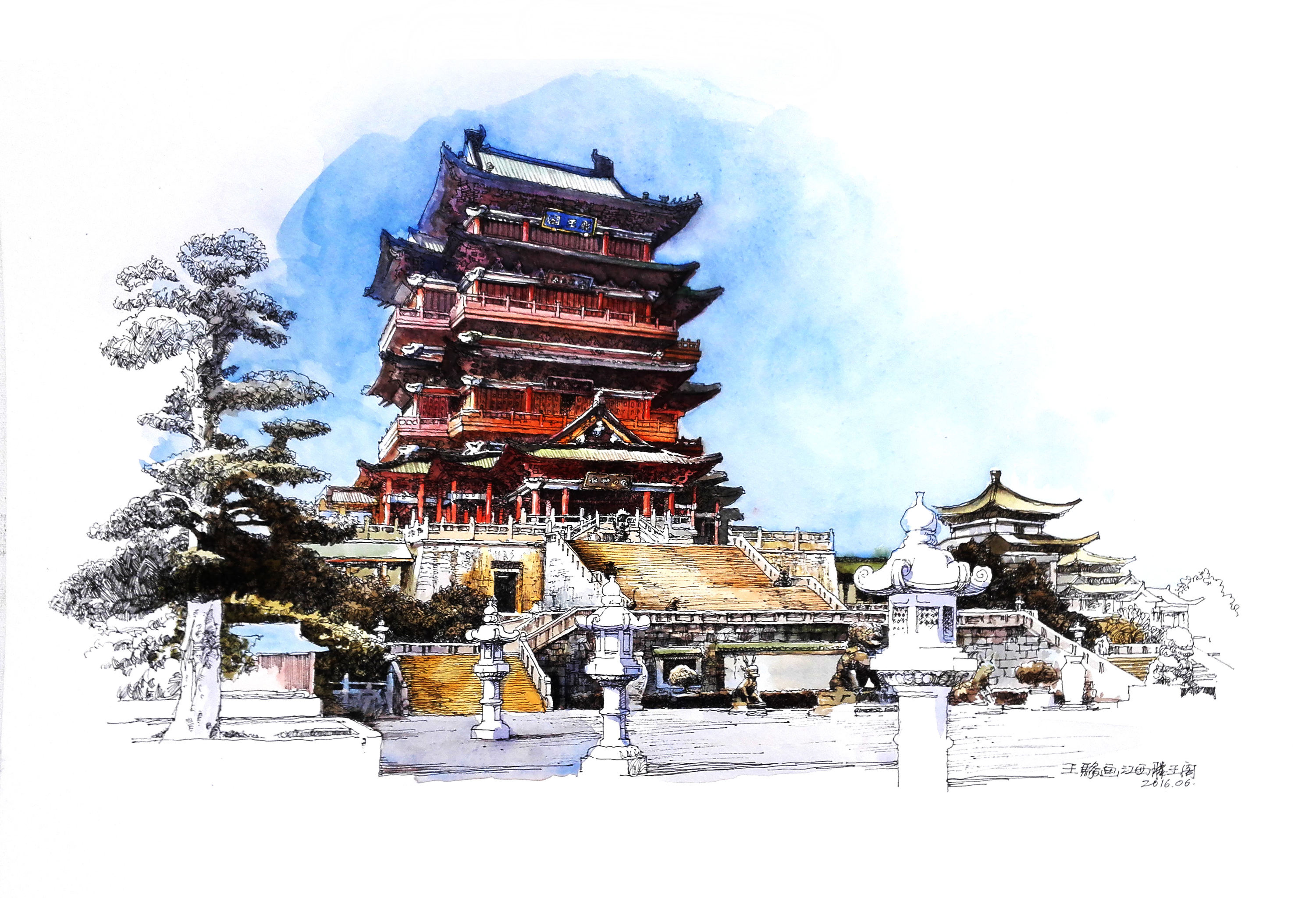 作者:王骏|中国钢笔画联盟理事,工艺美术师