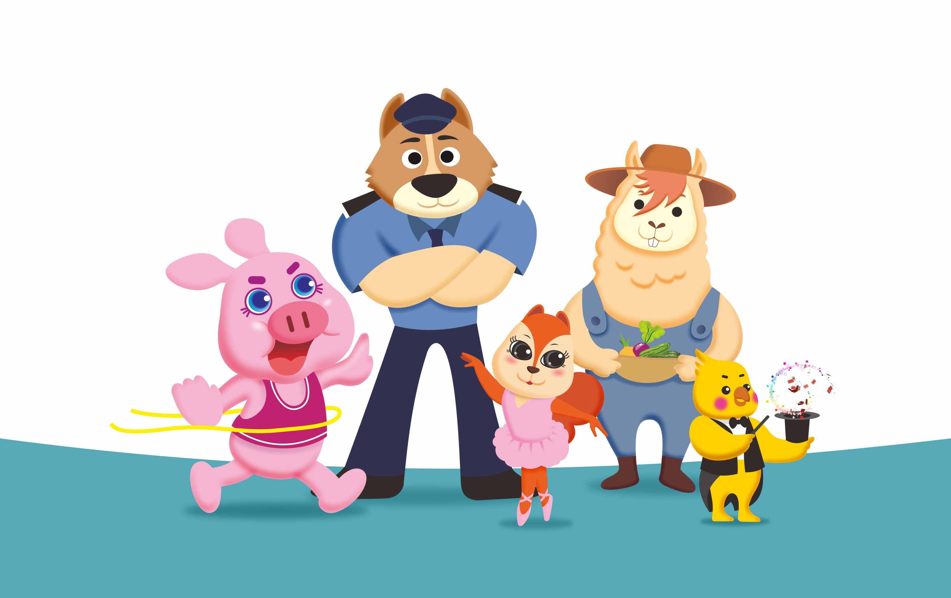 欢乐动物小镇 - 九瓣儿莲 - 原创作品 - 视觉中国(shijueme)