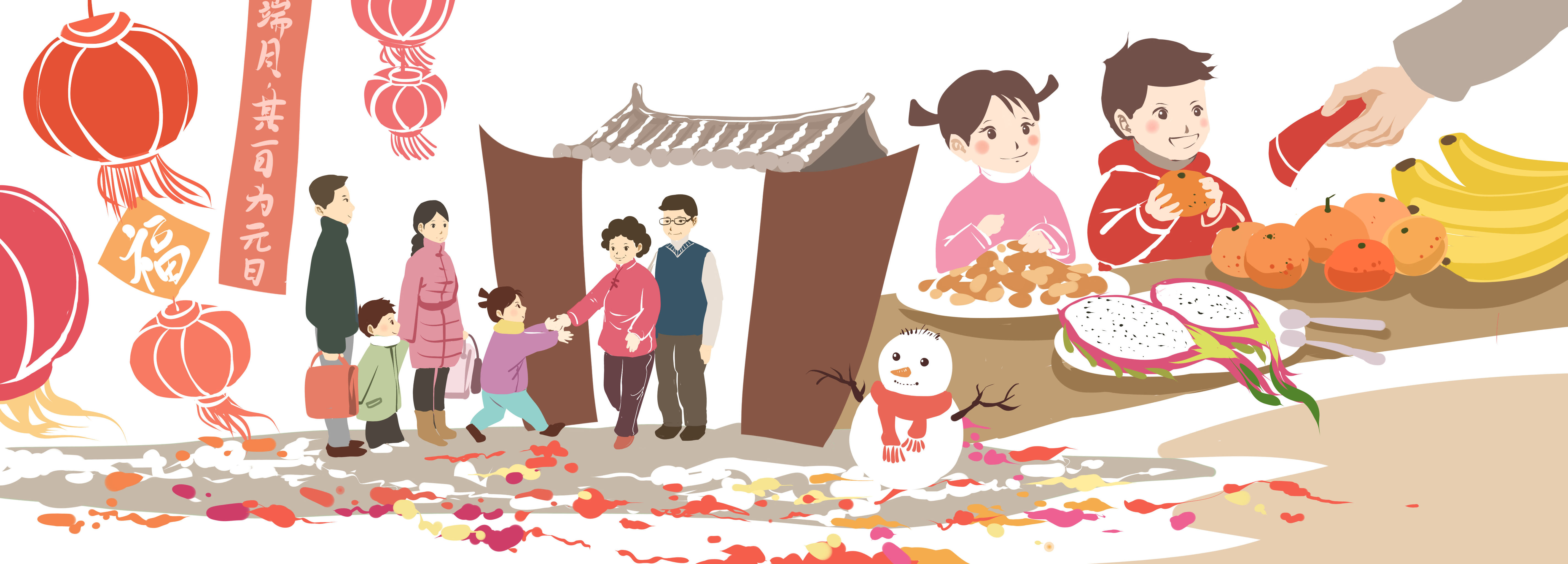 张西子|《北京的春节》 - 北京印刷学院插画专业 - 原创作品 - 视觉