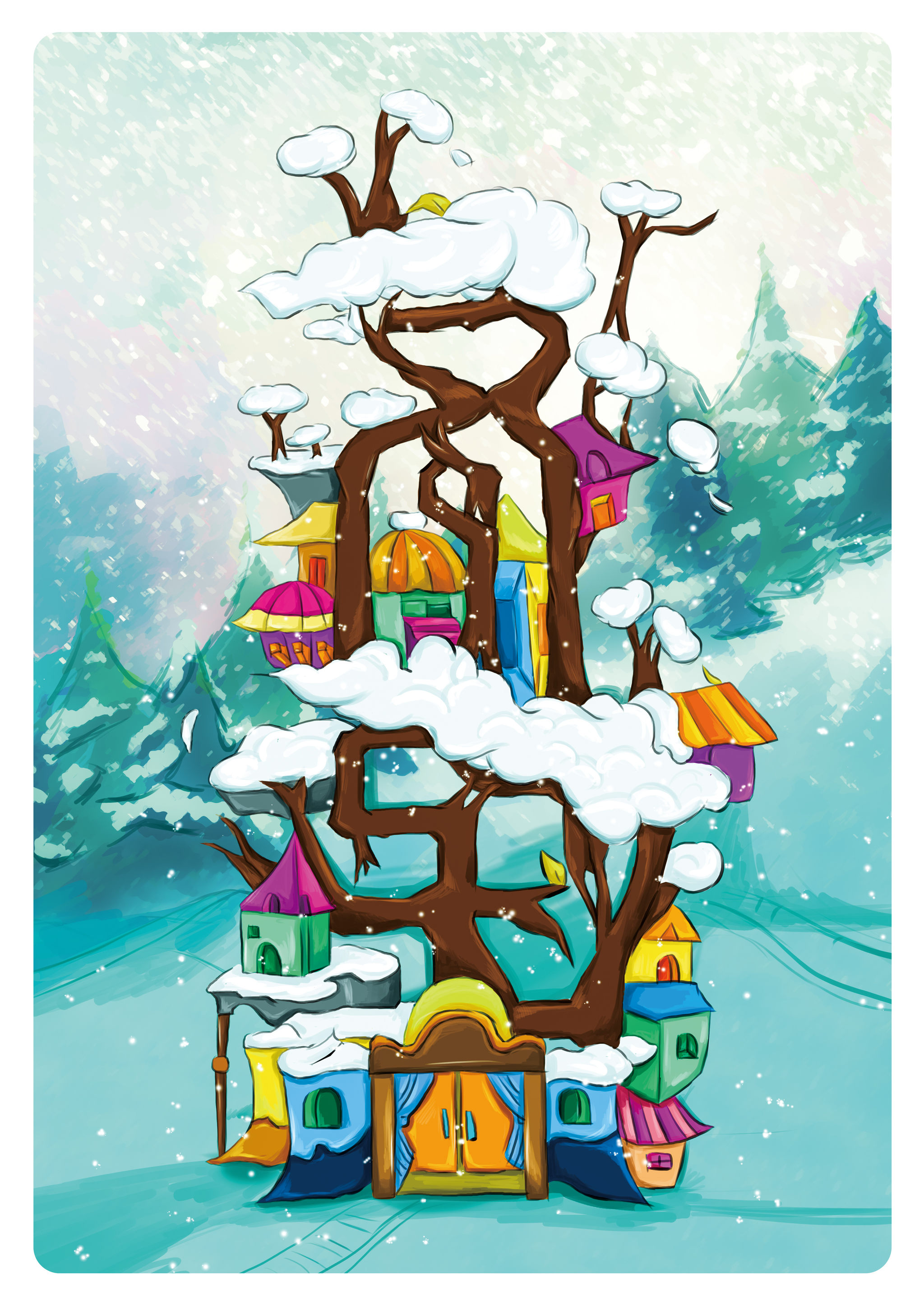 二十四节气主题插画设计