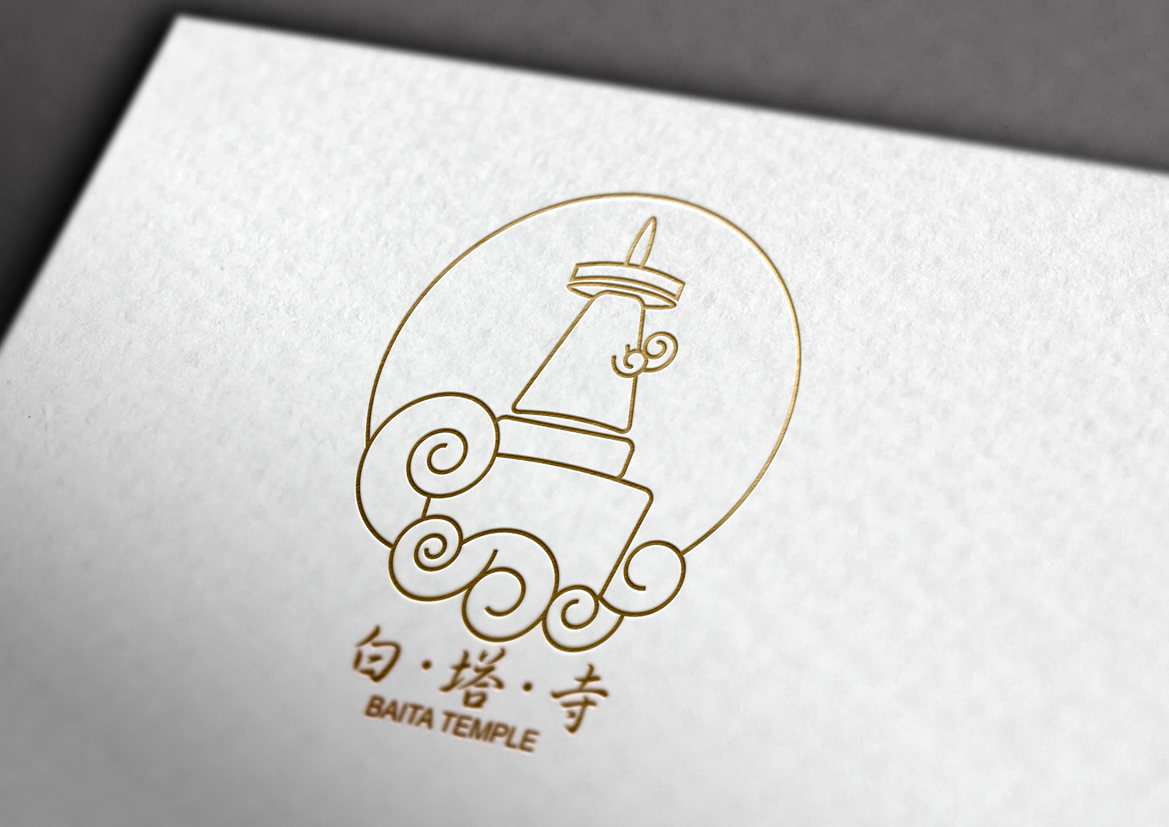 白塔寺logo设计