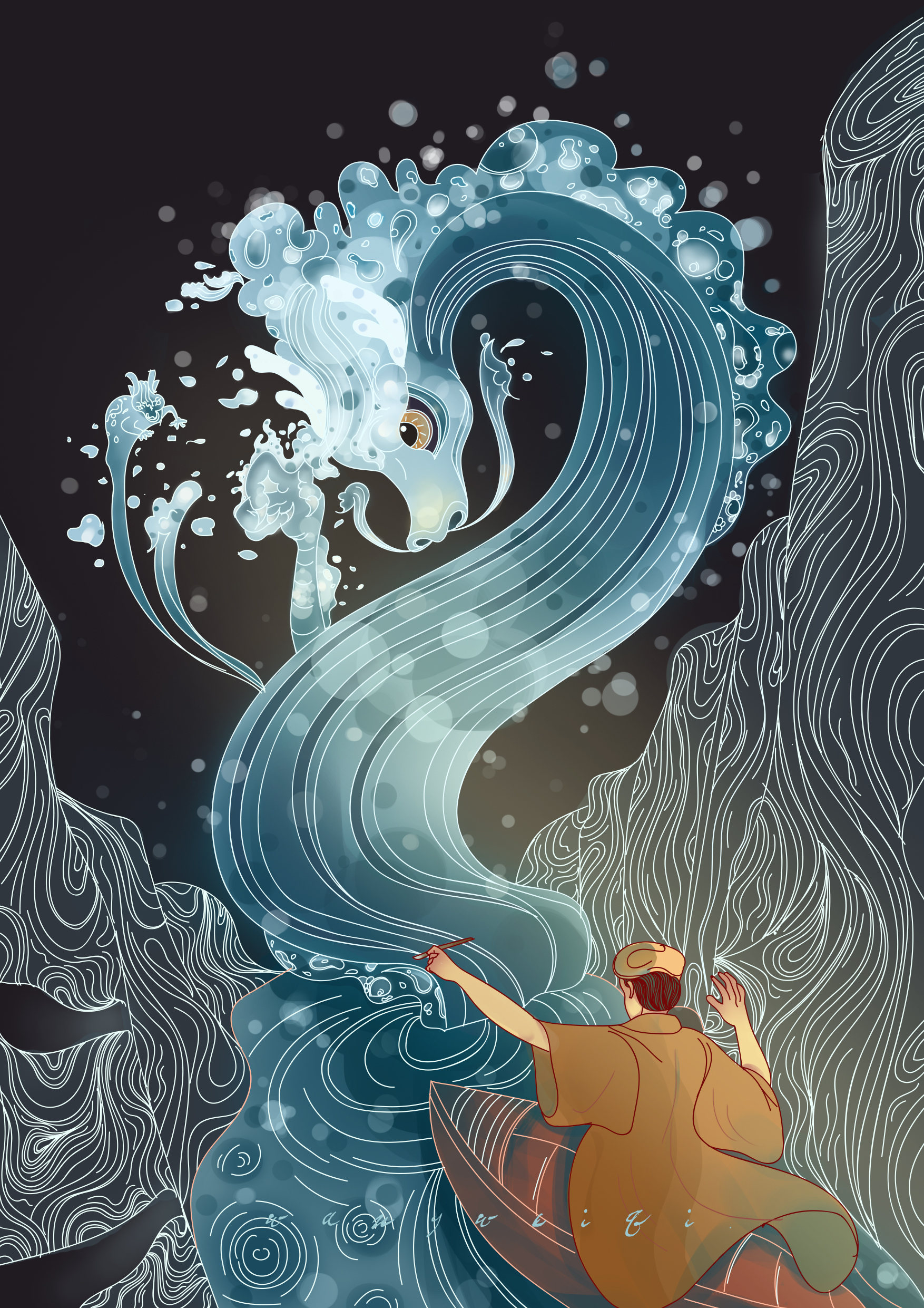 水中龙 - 住你隔壁的小奇 - 原创作品 - 视觉中国(shijueme)