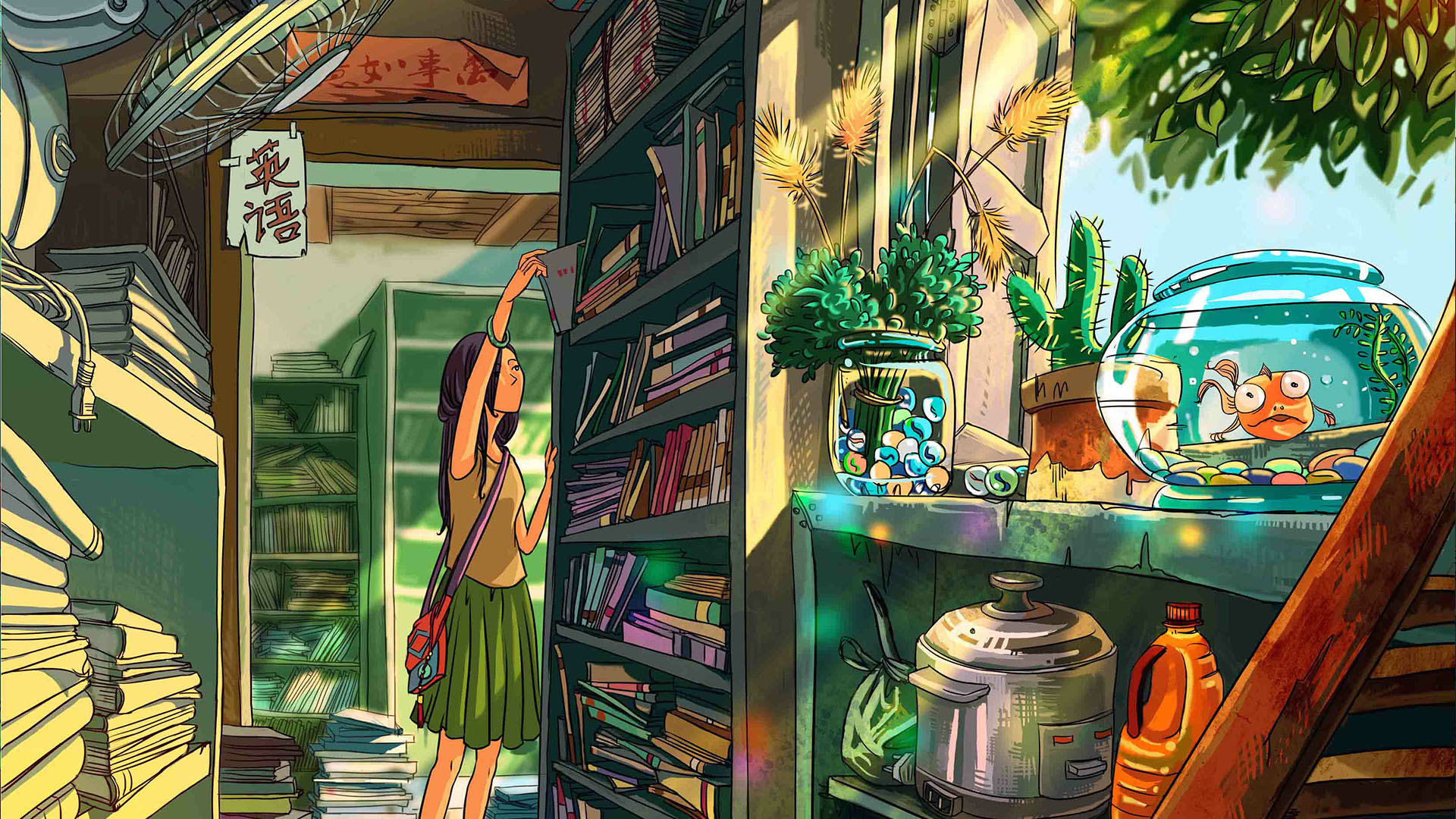 旧书店 - 阿尨 - 原创作品 - 视觉中国(shijueme)