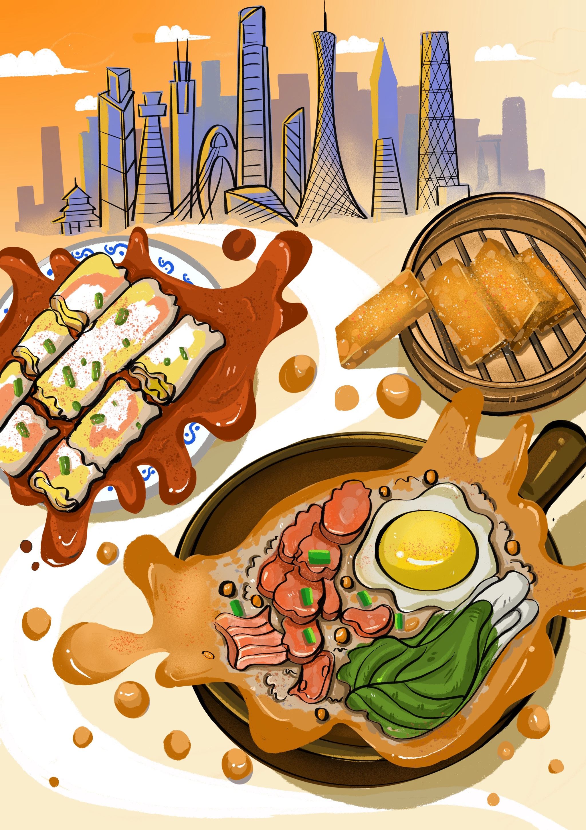 美食插画 - 185****1738 - 原创作品 - 视觉中国(shijueme)