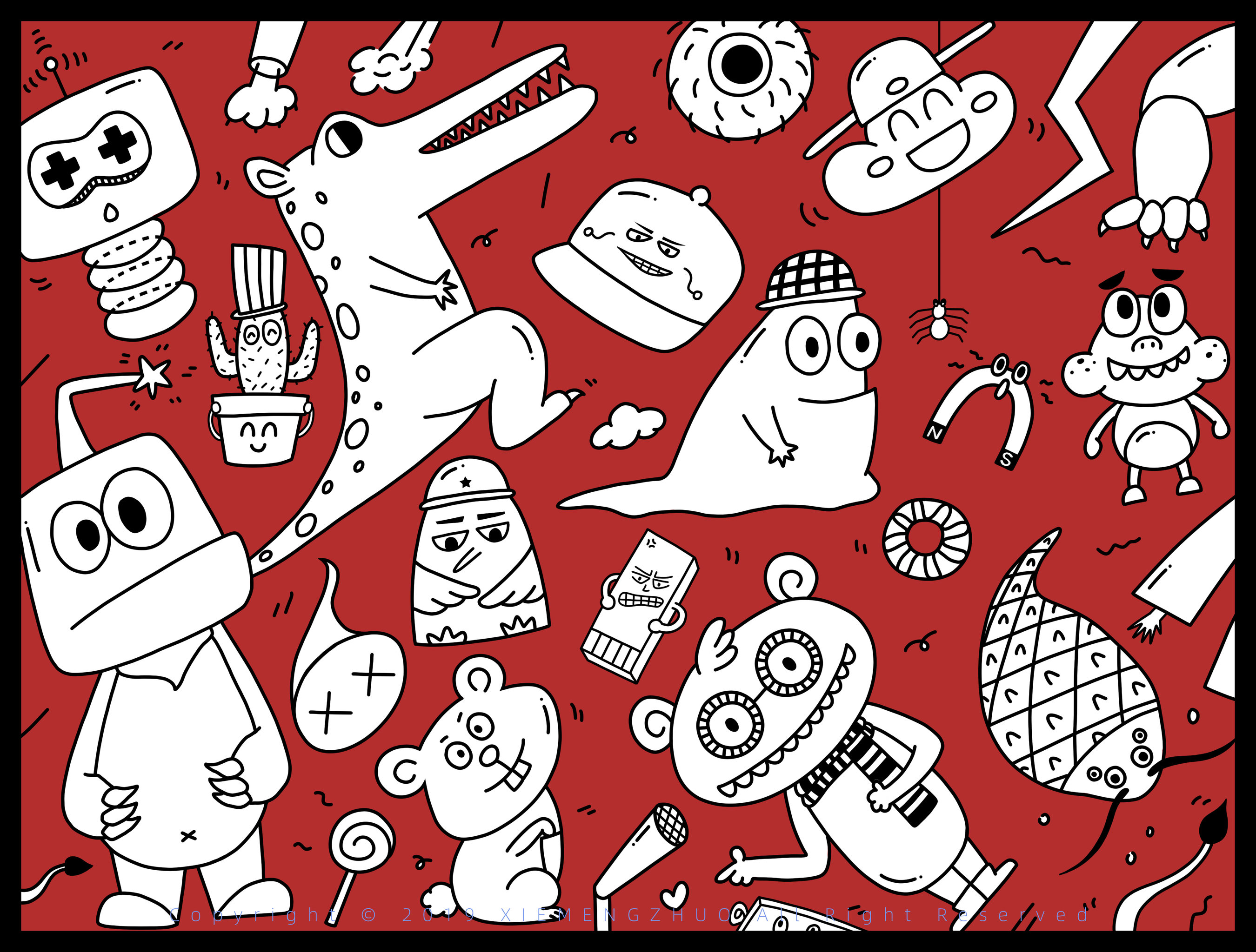 怪物涂鸦 - 158****5014 - 原创作品 - 视觉中国(shijueme)