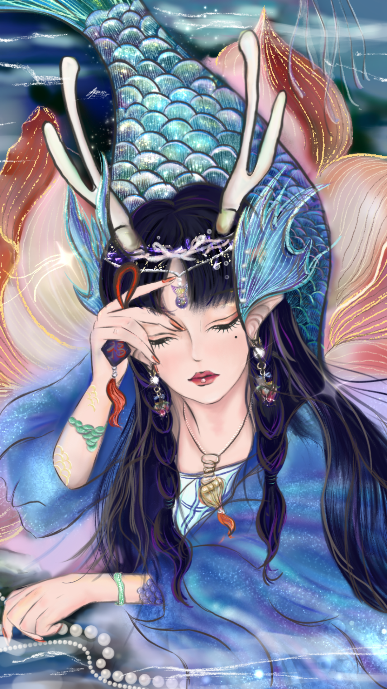 古风鲛人 - 倔强的小西瓜 - 原创作品 - 视觉中国(shijueme)