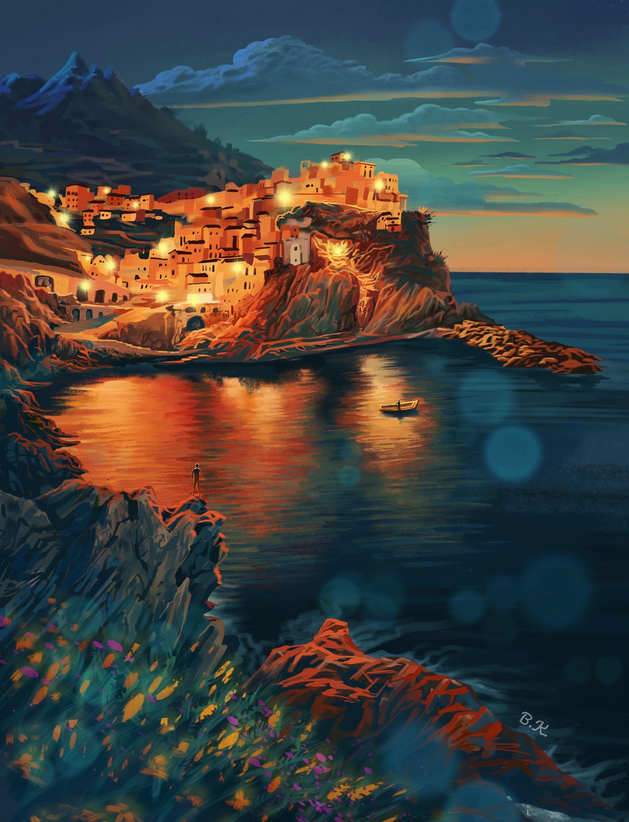 ipad绘画——有奔波,辛劳和困倦,才有幸福的生活