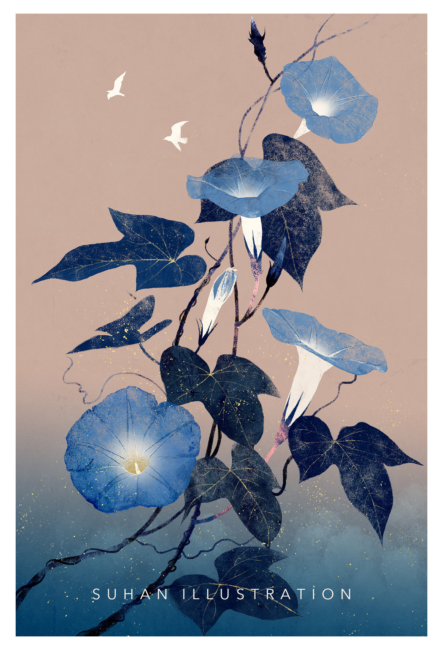 2020年度插画总结|在冬夜,赴孤岛诗社的约