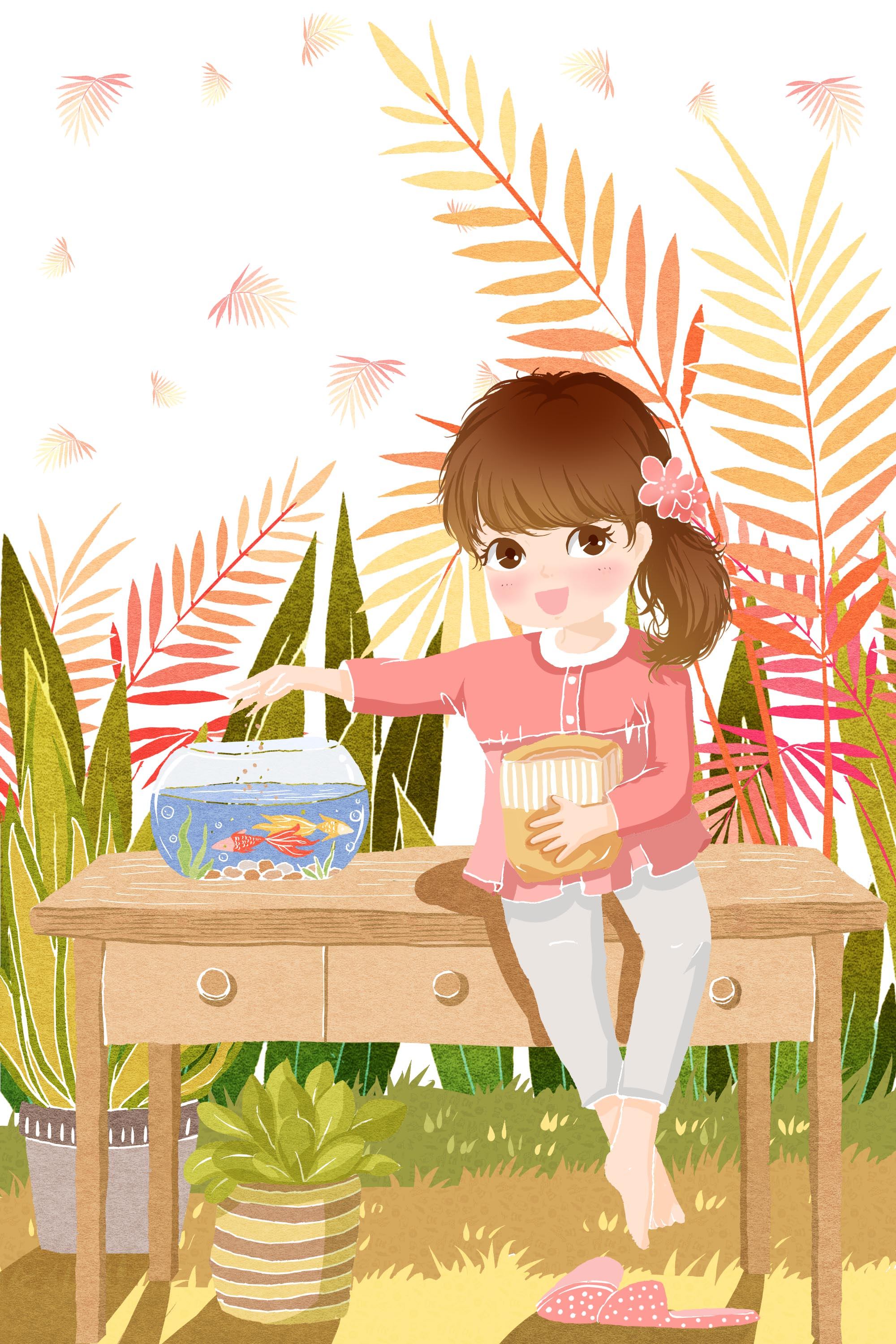 可爱小朋友插画