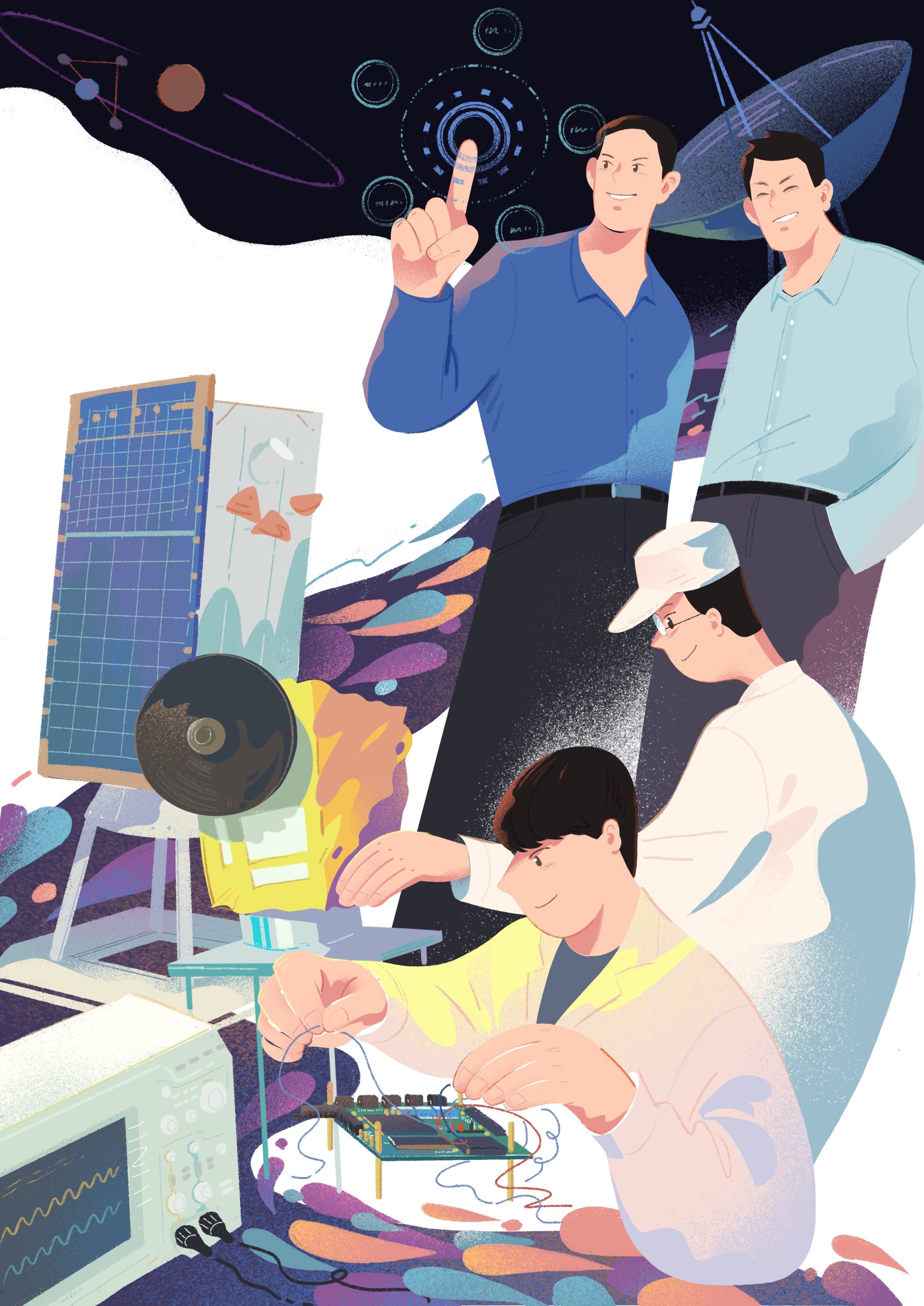 探索宇宙的科学家