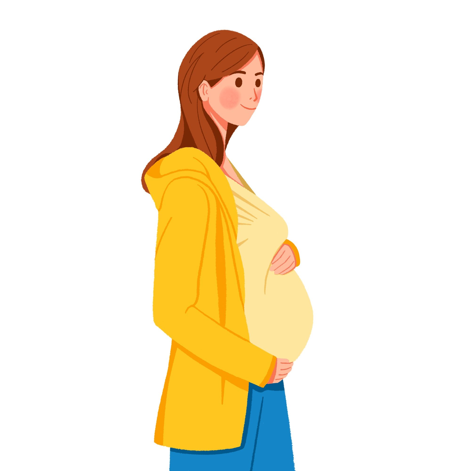 穿着居家服的孕妇