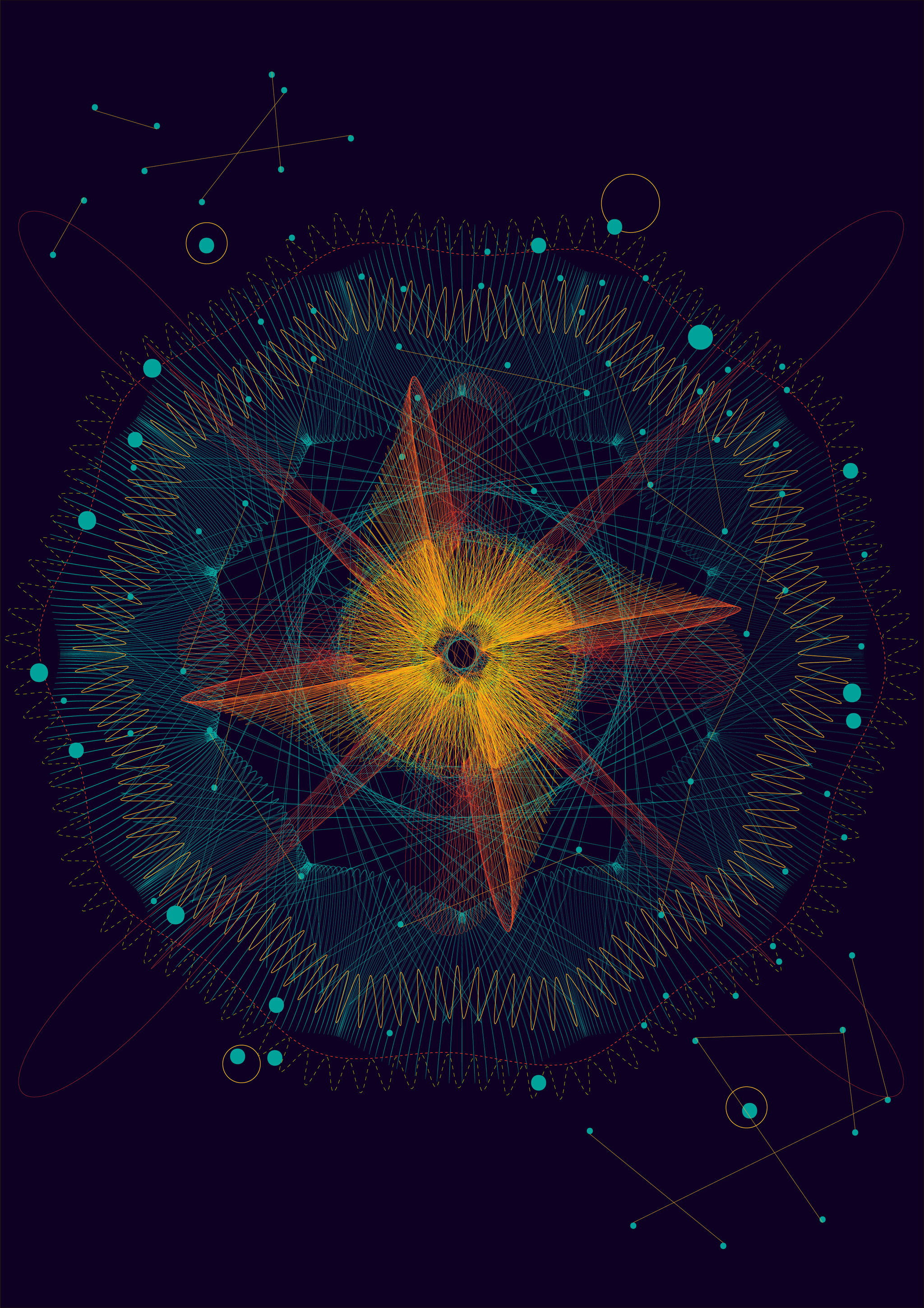 点线变幻数字艺术海报 - 寞沫 - 原创作品 - 视觉中国(爱视觉)