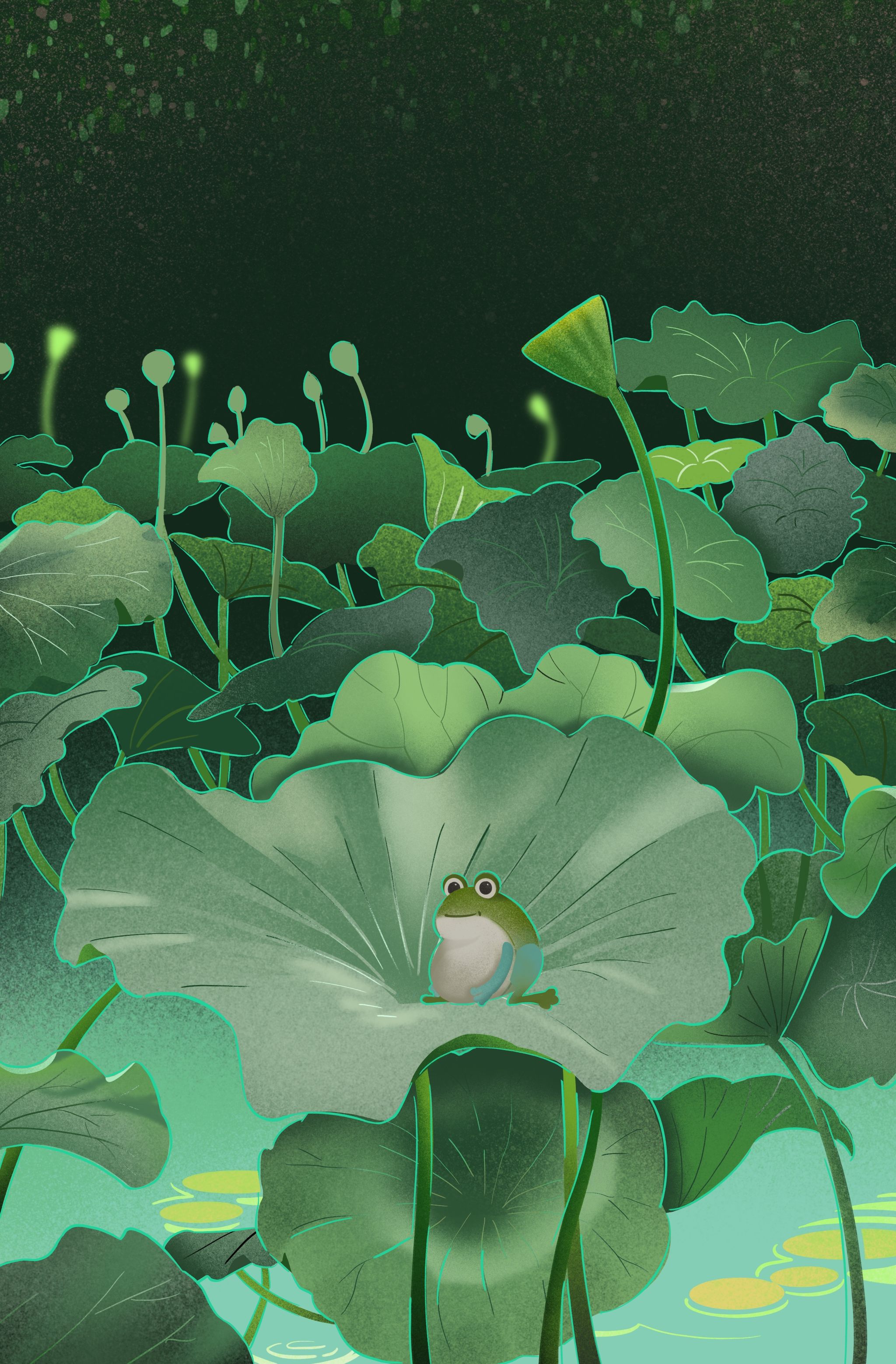 荷叶青蛙 - piffy - 原创作品 - 视觉中国(爱视觉)