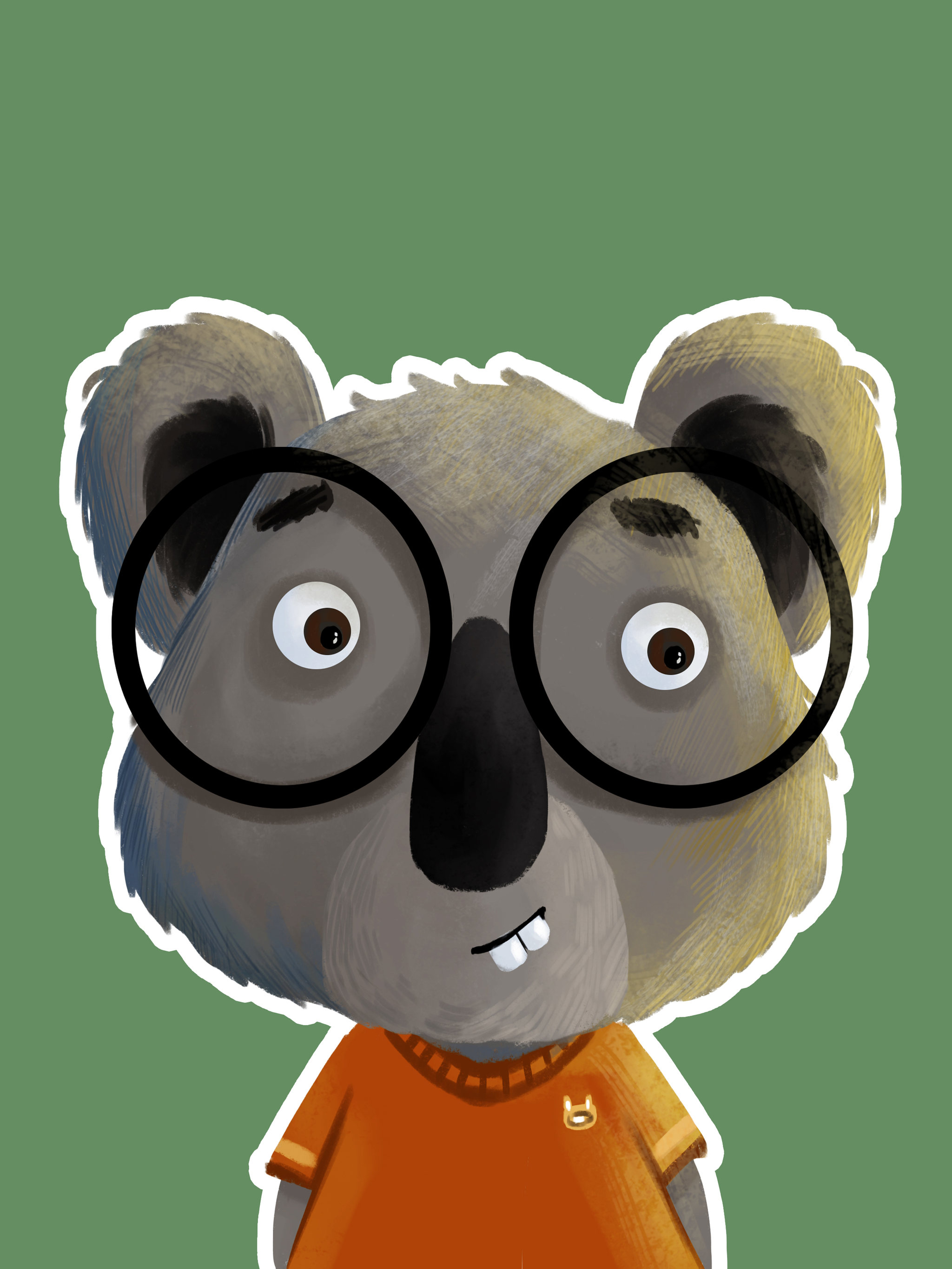 考拉动物证件照