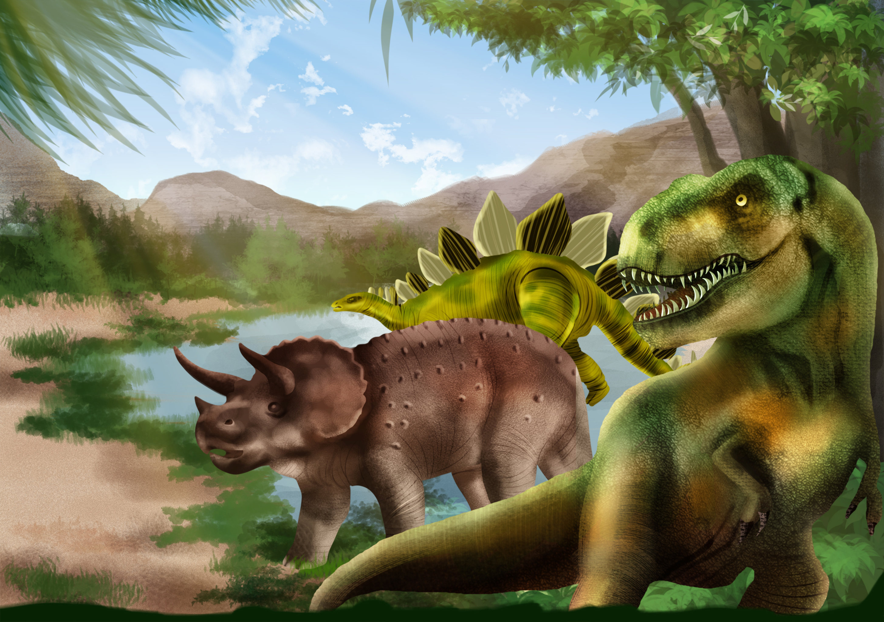 恐龙写实 - yoyo - 原创作品 - 视觉中国(shijueme)