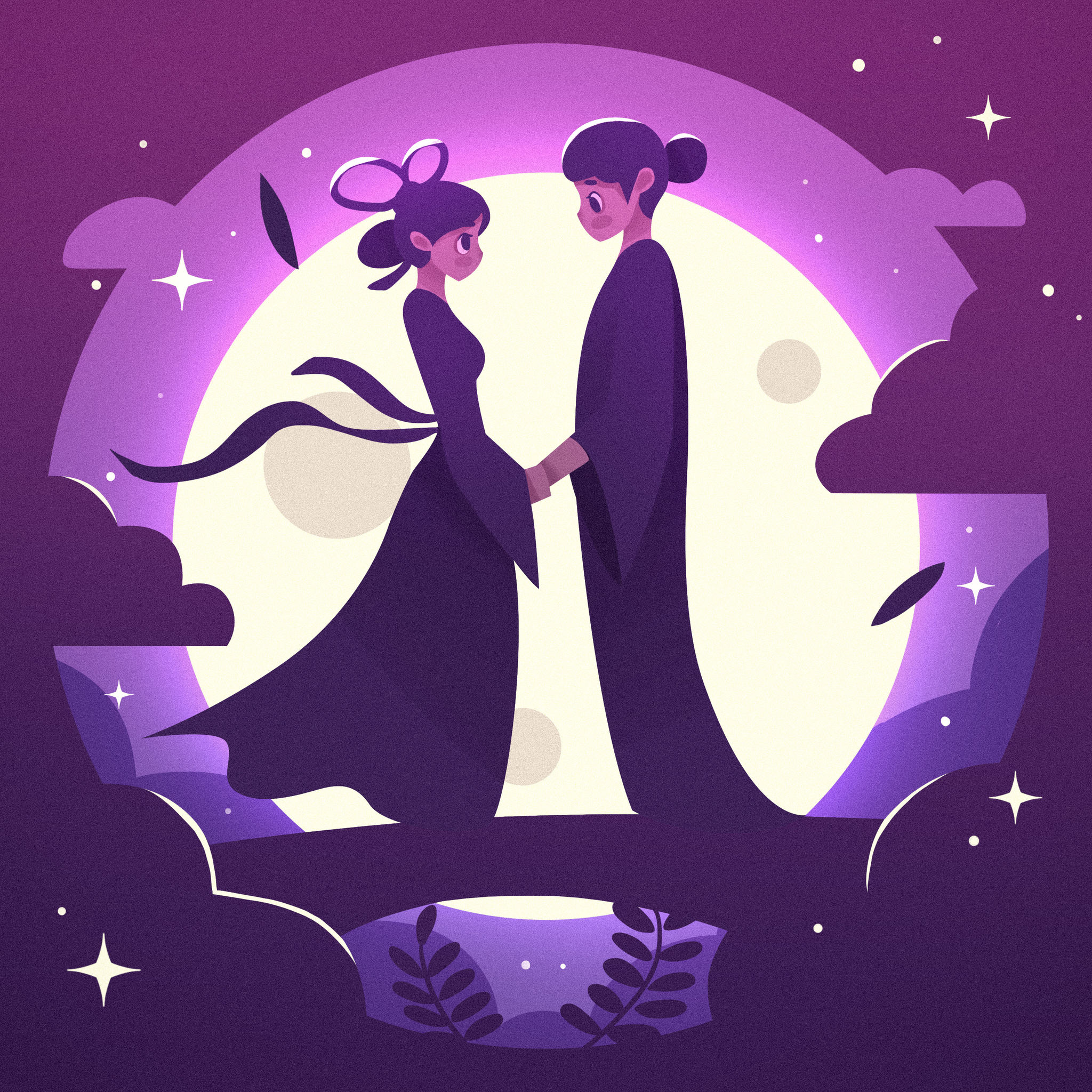 七夕牛郎织女鹊桥相会