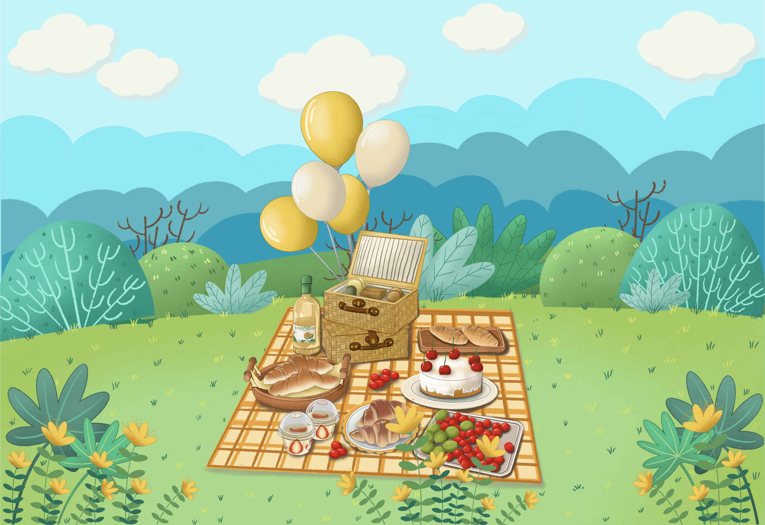 春天去野餐吧!