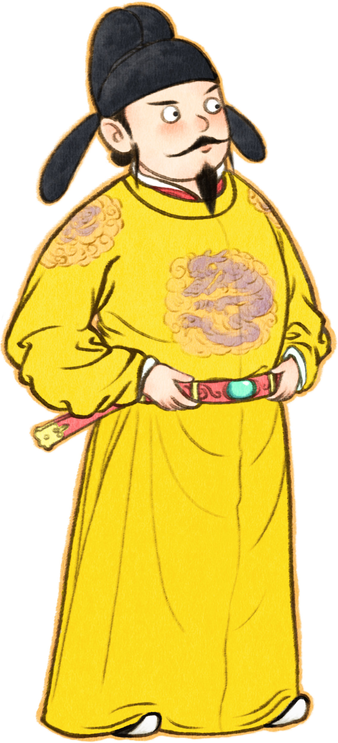 唐朝皇帝卡通图片图片