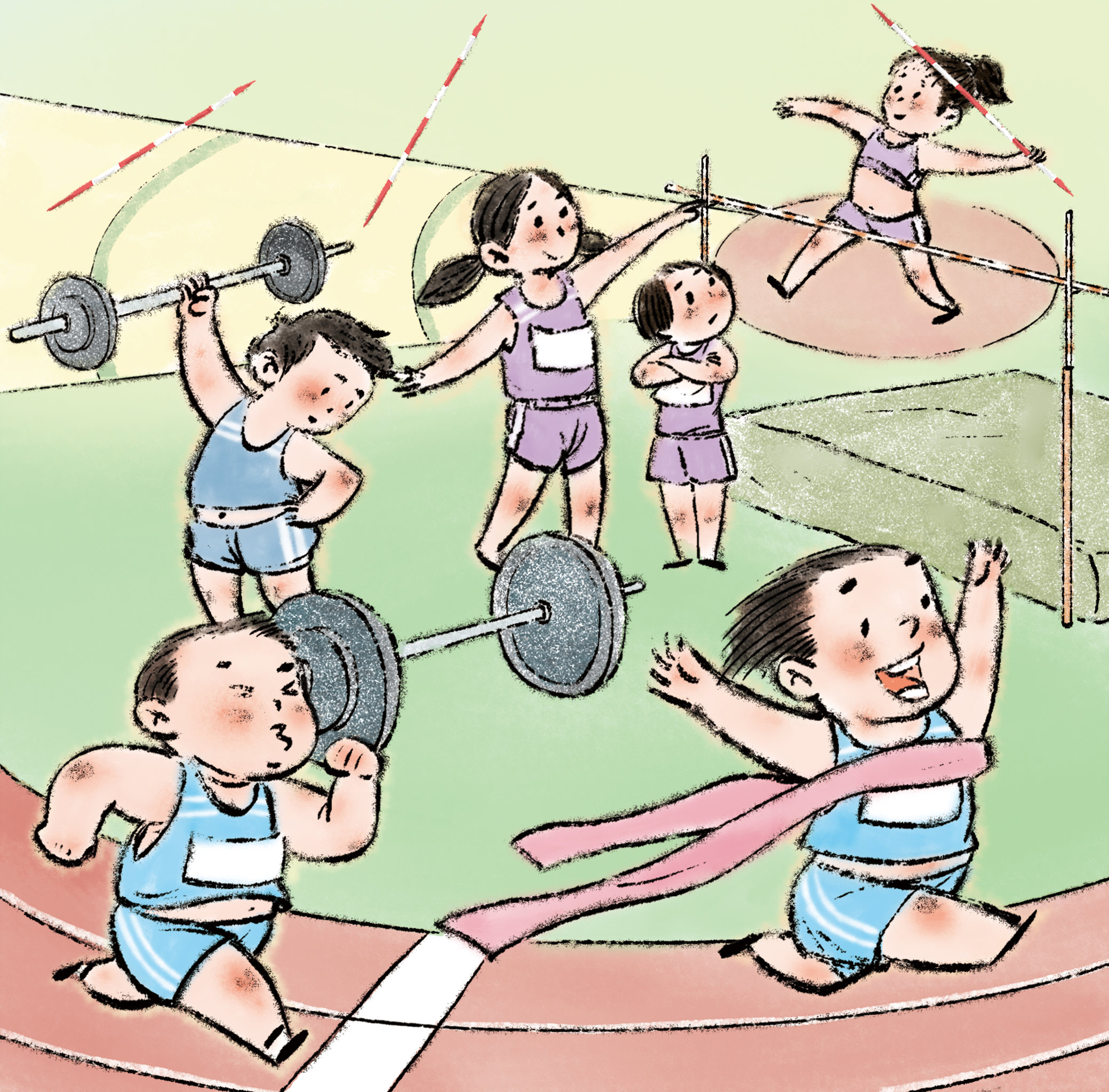 学生运动会田径场