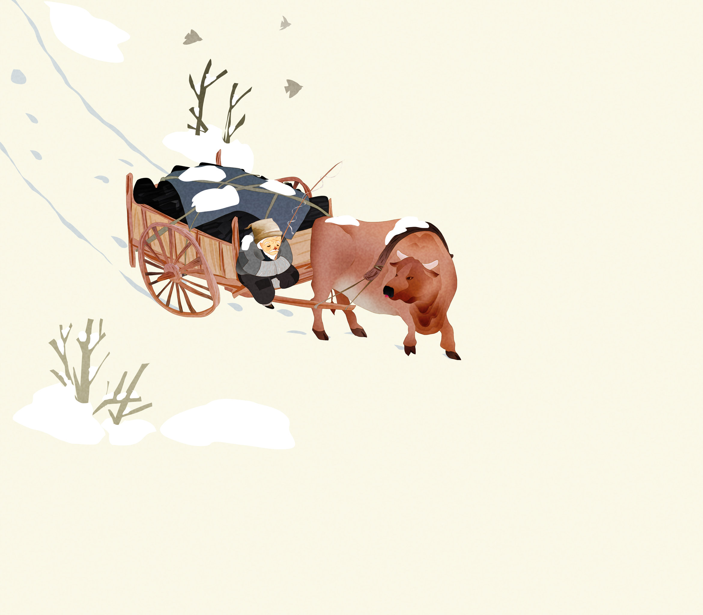 卖炭翁古代诗词配图