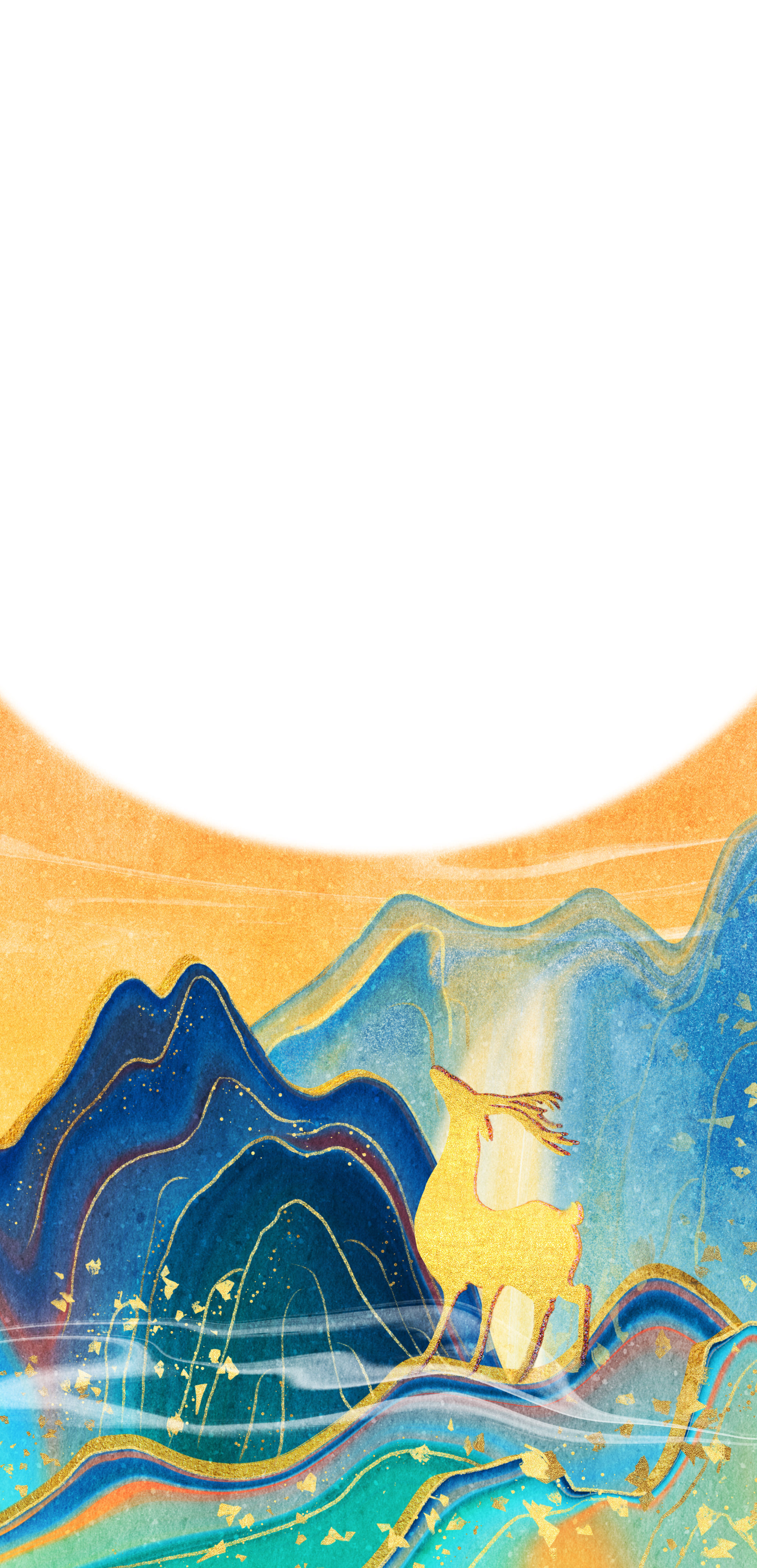 国潮敦煌新中式中秋节海报模板 - 空山满 - 原创作品 - 视觉中国(shij