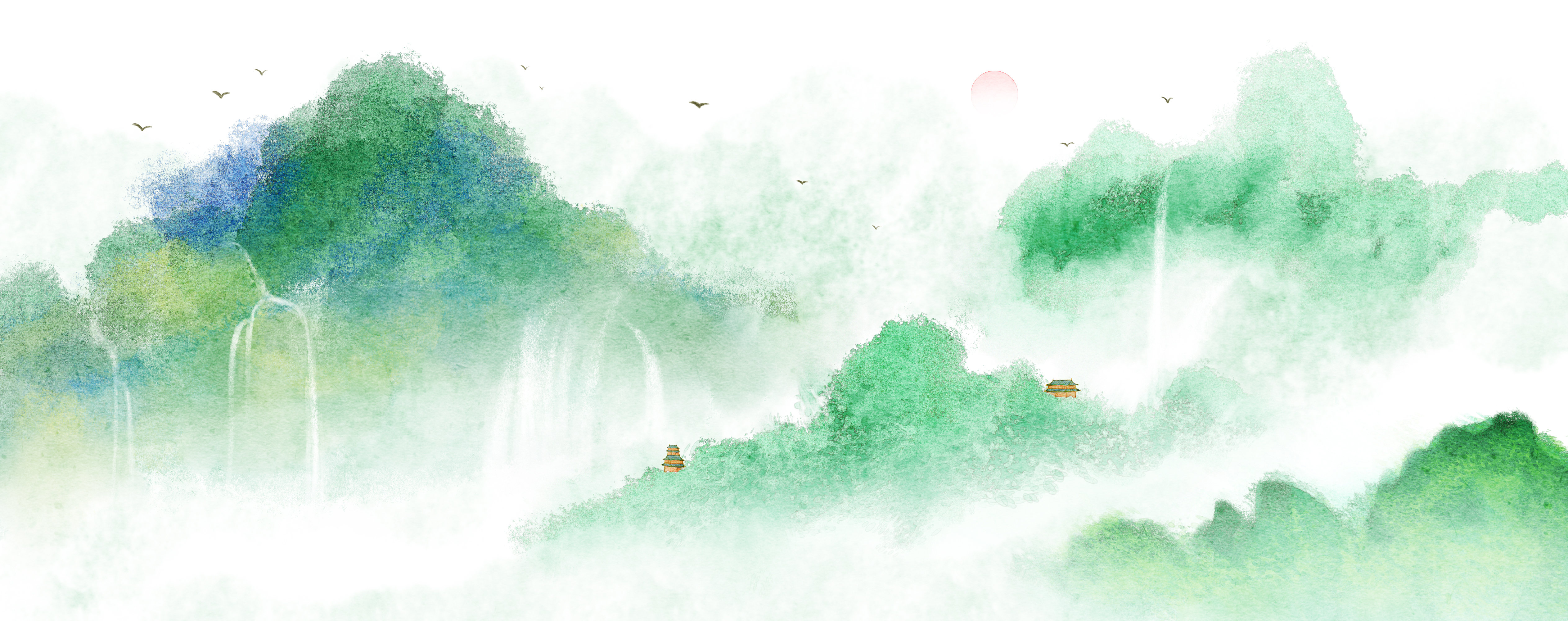 中国风水墨山水画 - 空山满 - 原创作品 - 视觉中国(shijueme)