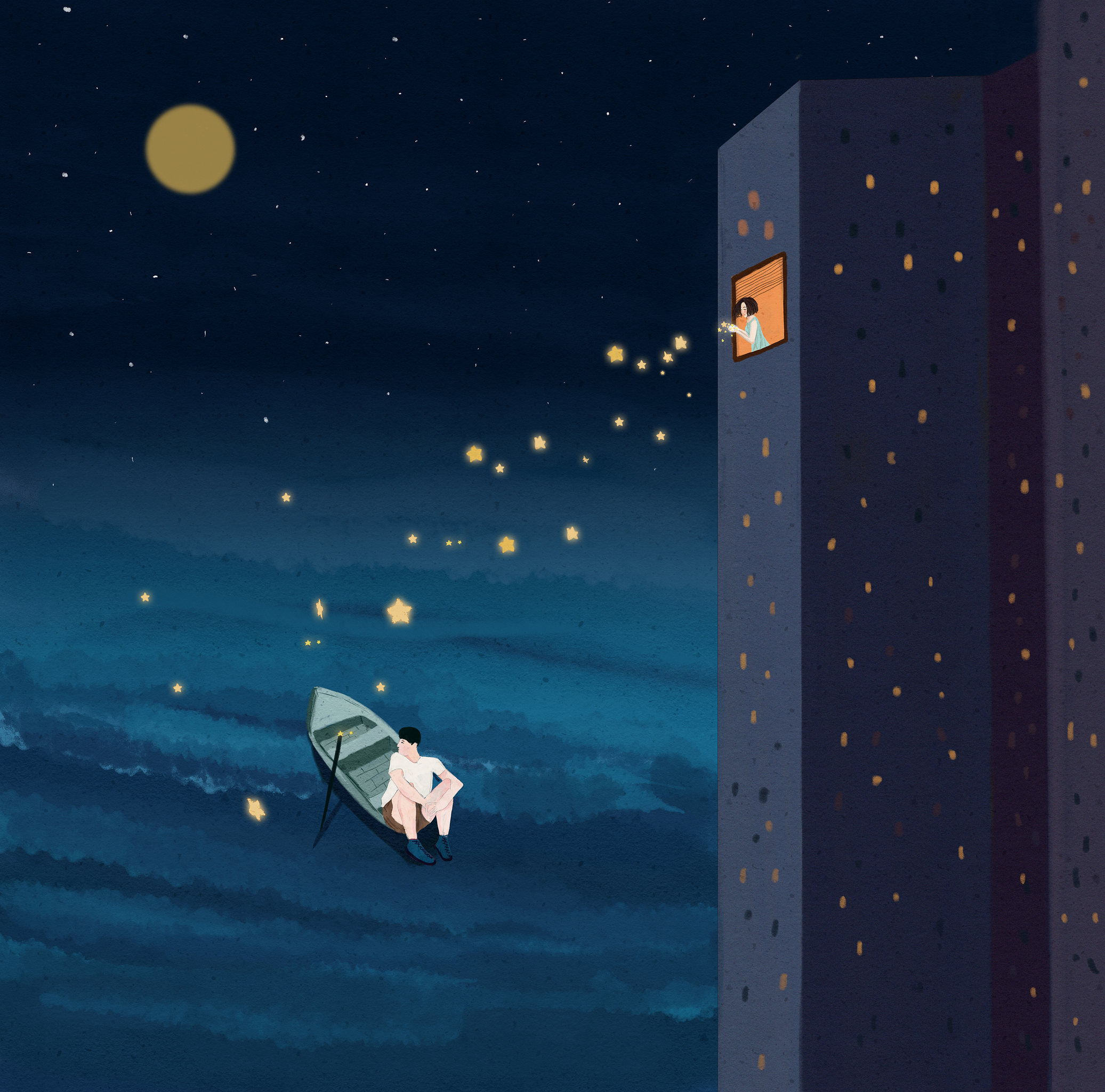 暗恋 插画  - 商业插画 |   上传时间: 2018-04-02 17:22 为ta点赞