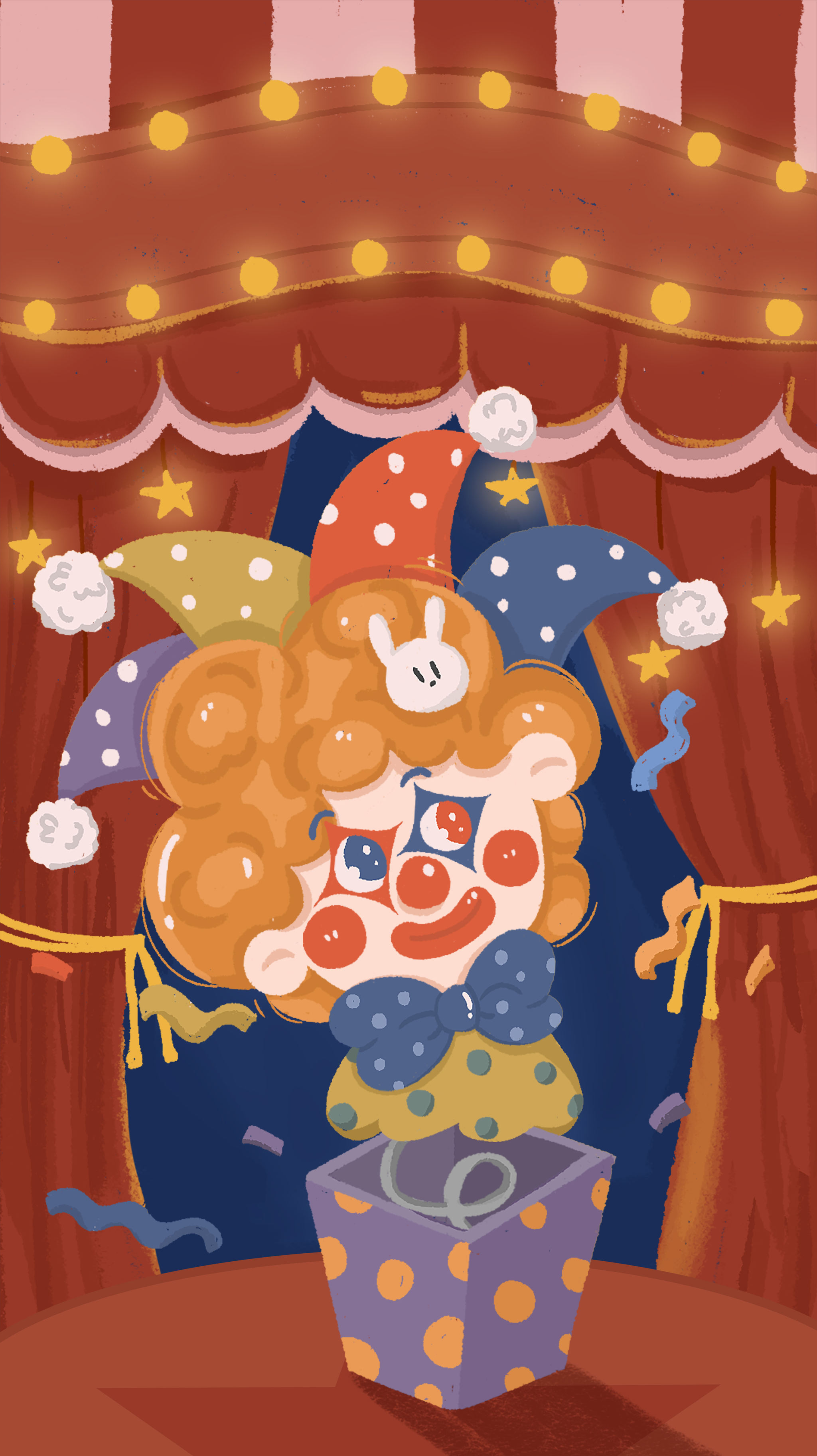 愚人节马戏团可爱小丑表演