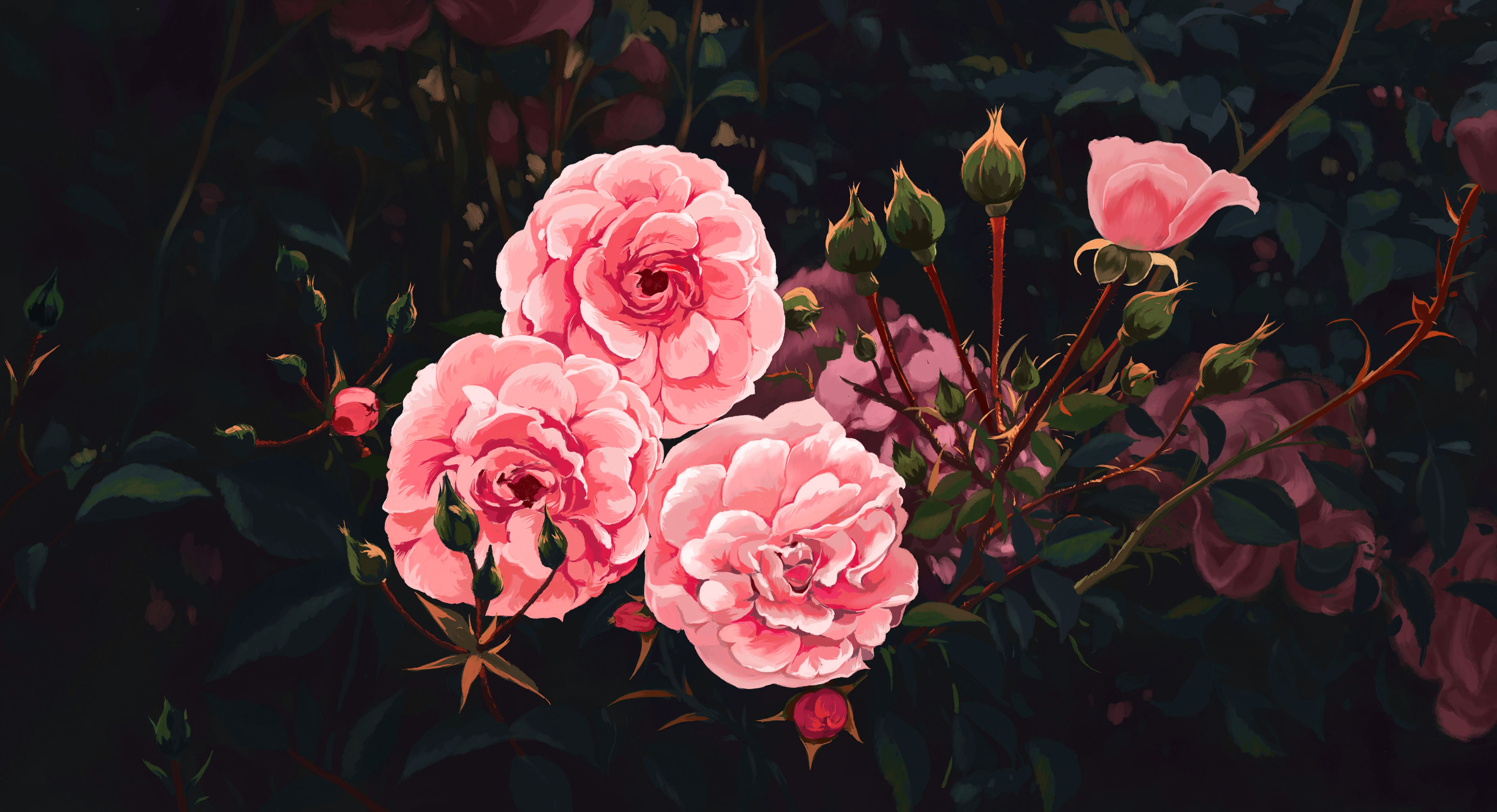 玫瑰- 篱上飞鸢 - 原创作品 - 视觉中国(shijueme)