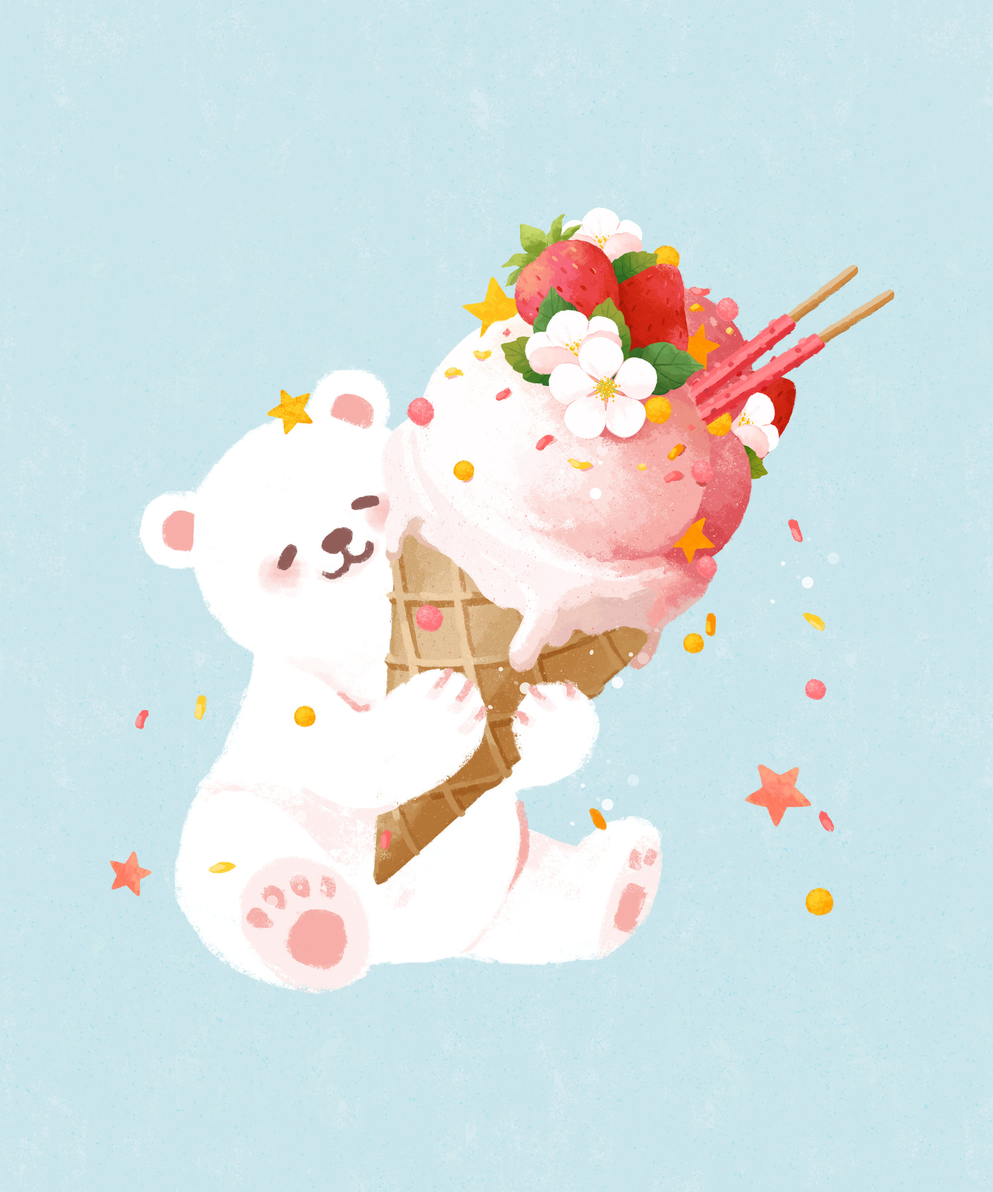 白熊 插画  - 商业插画 |   上传时间: 2018-06-14 16:30 为ta点赞