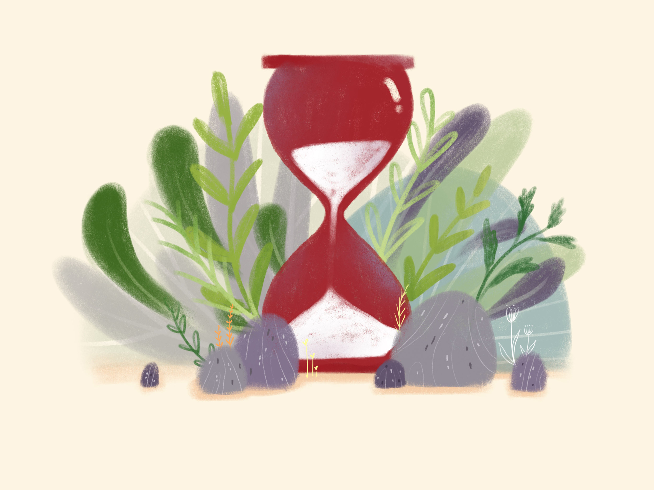 沙漏- 张小粒粒想去旅游mi - 原创作品 - 视觉中国(shijueme)