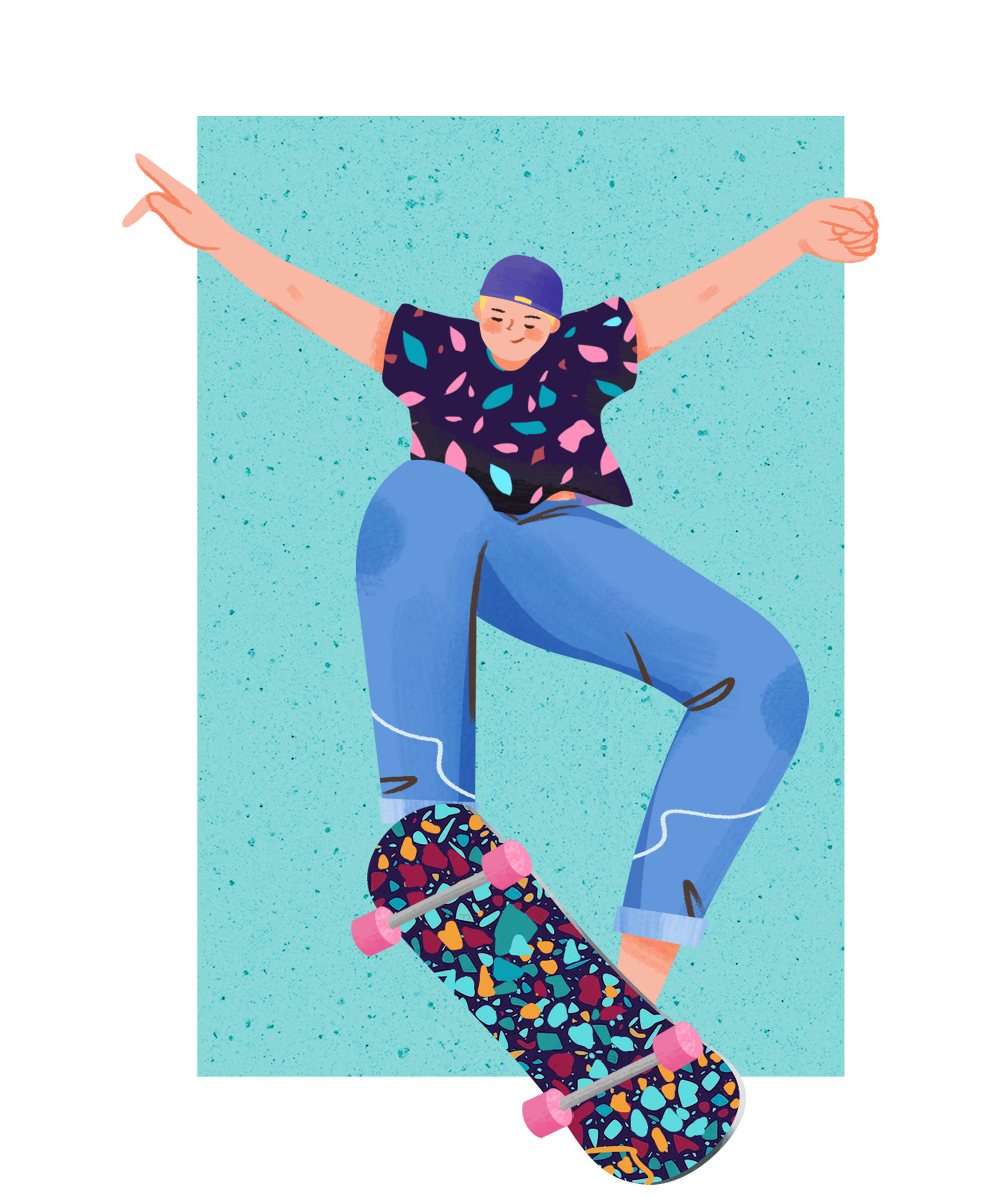 1滑板少年 插画  - 商业插画 |   上传时间: 2021-07-15 17:30 为ta点