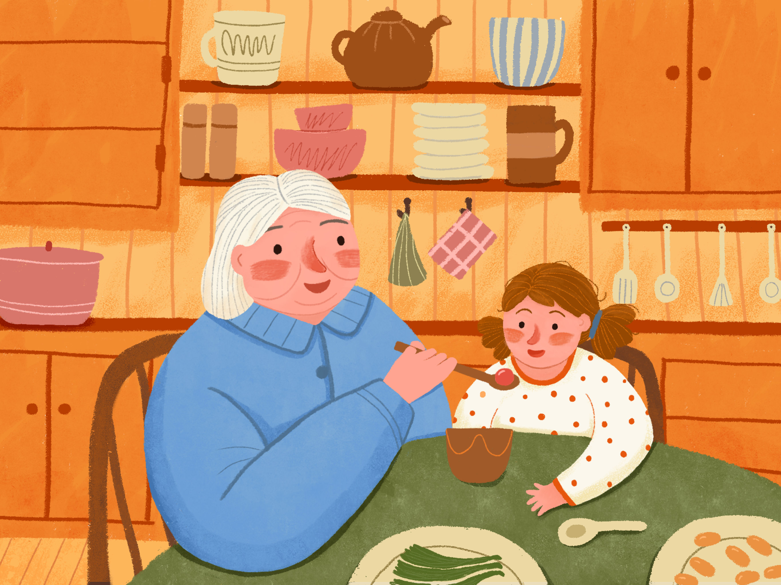 温暖亲情 外婆和小孙女之七