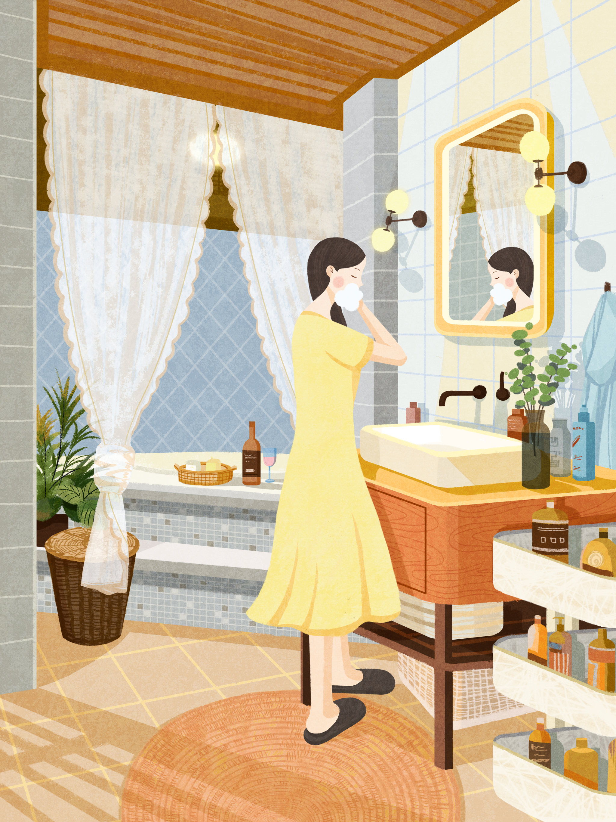 《一个人的生活》之洗漱