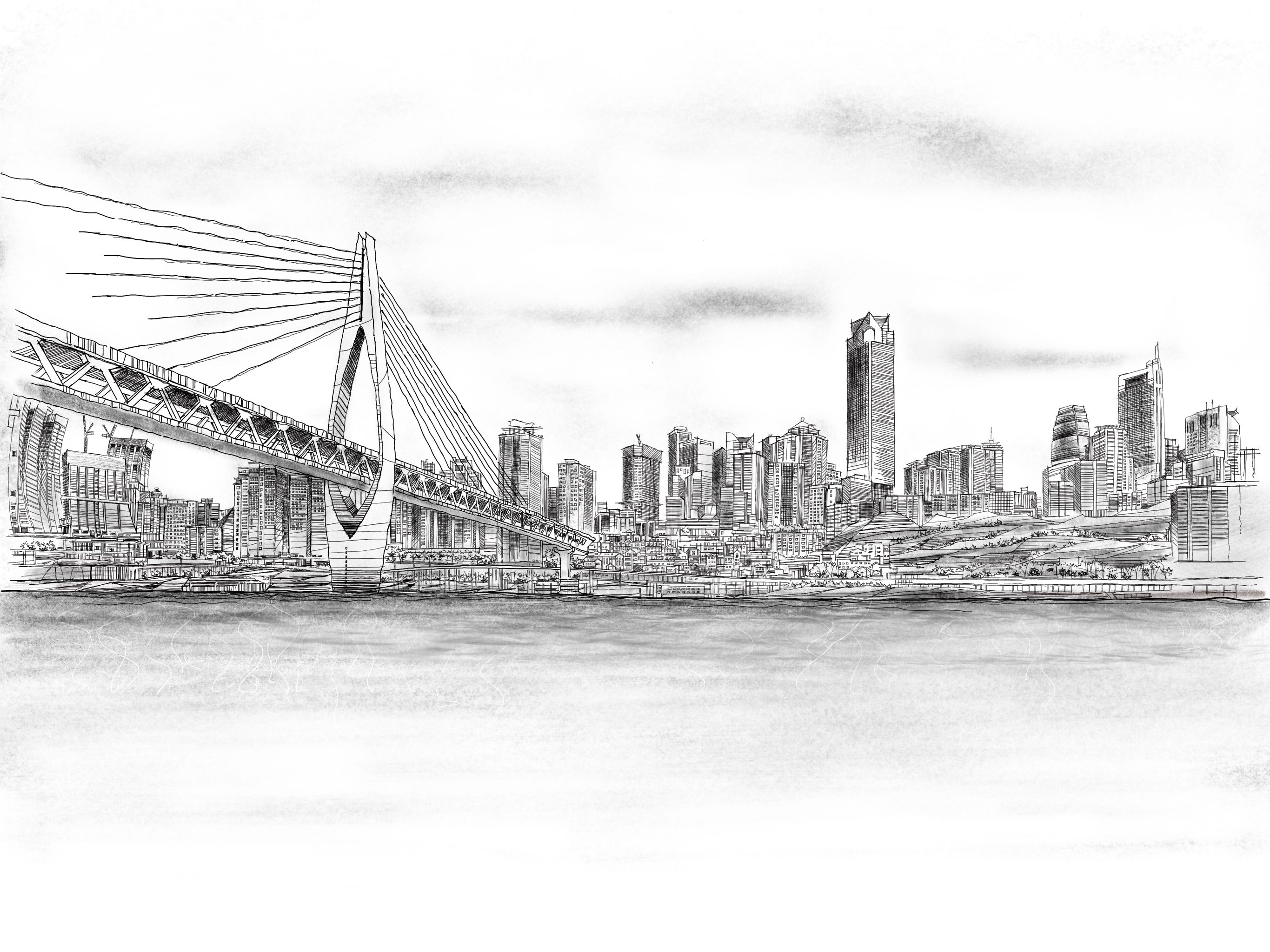 重庆手绘 - movingx - 原创作品 - 视觉中国(shijueme)