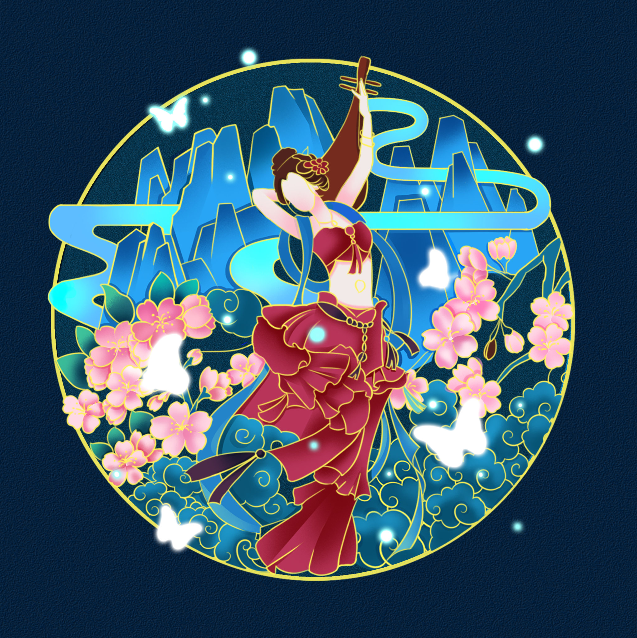 新中式手绘国潮插画