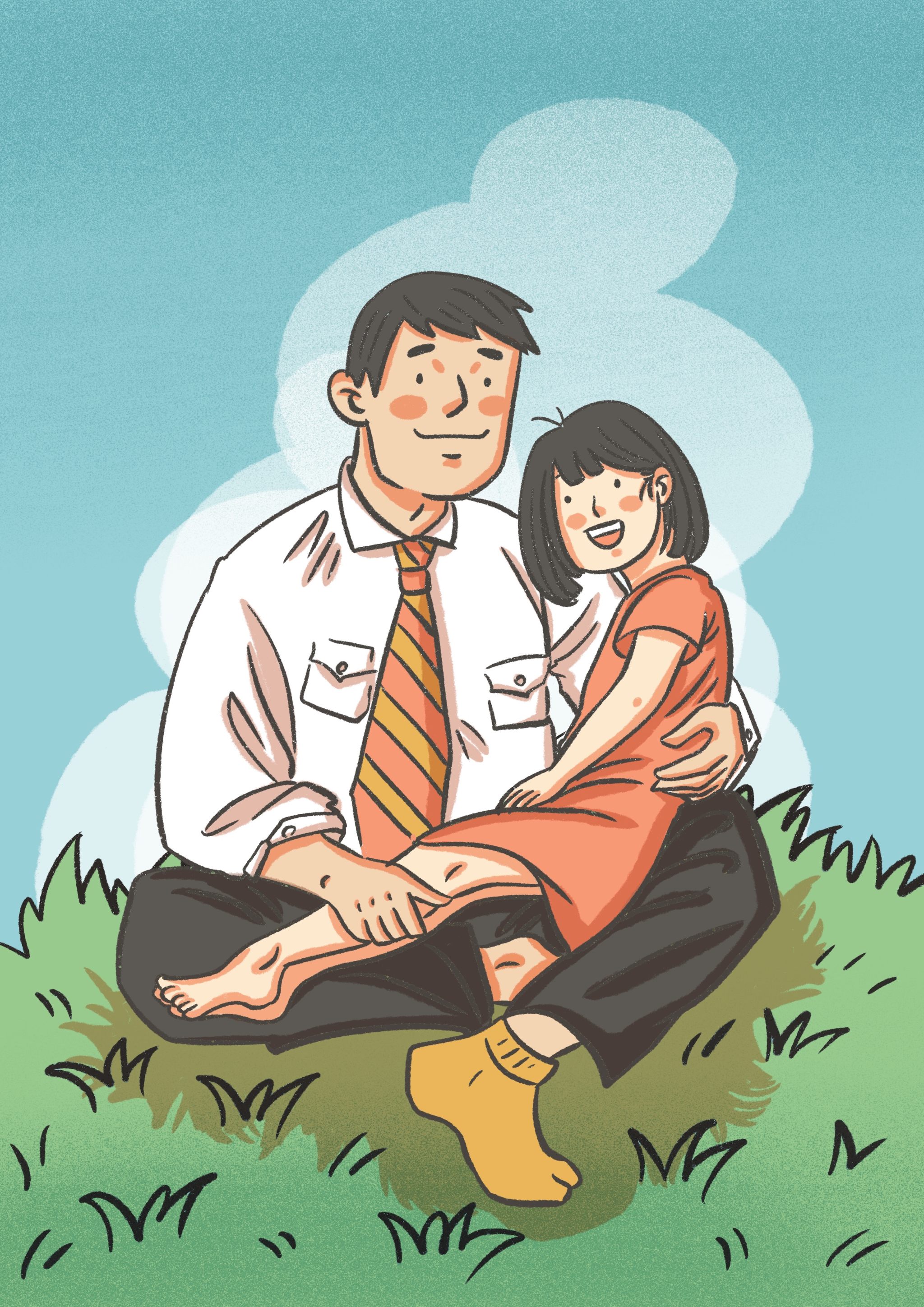 父与女 - 兔道格斯 - 原创作品 - 视觉中国(shijueme)