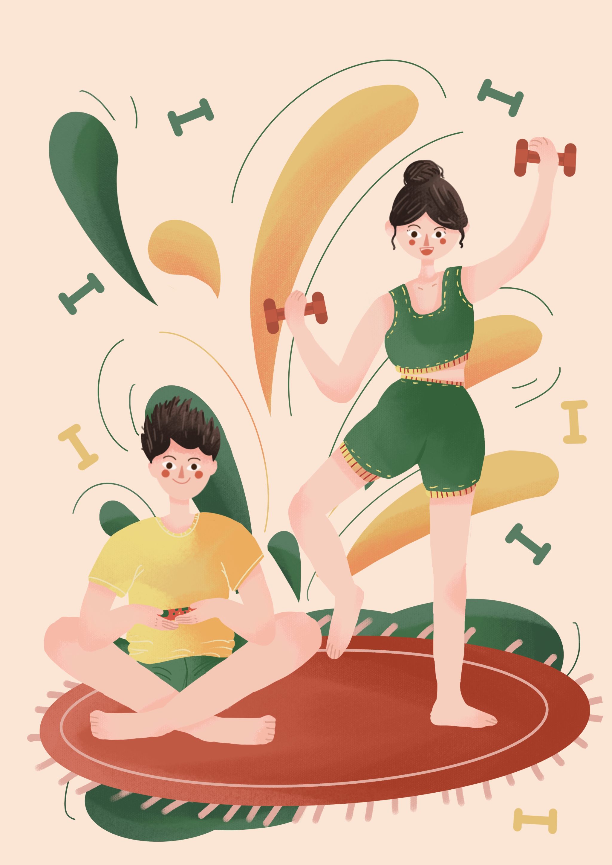 情侣日常之健身