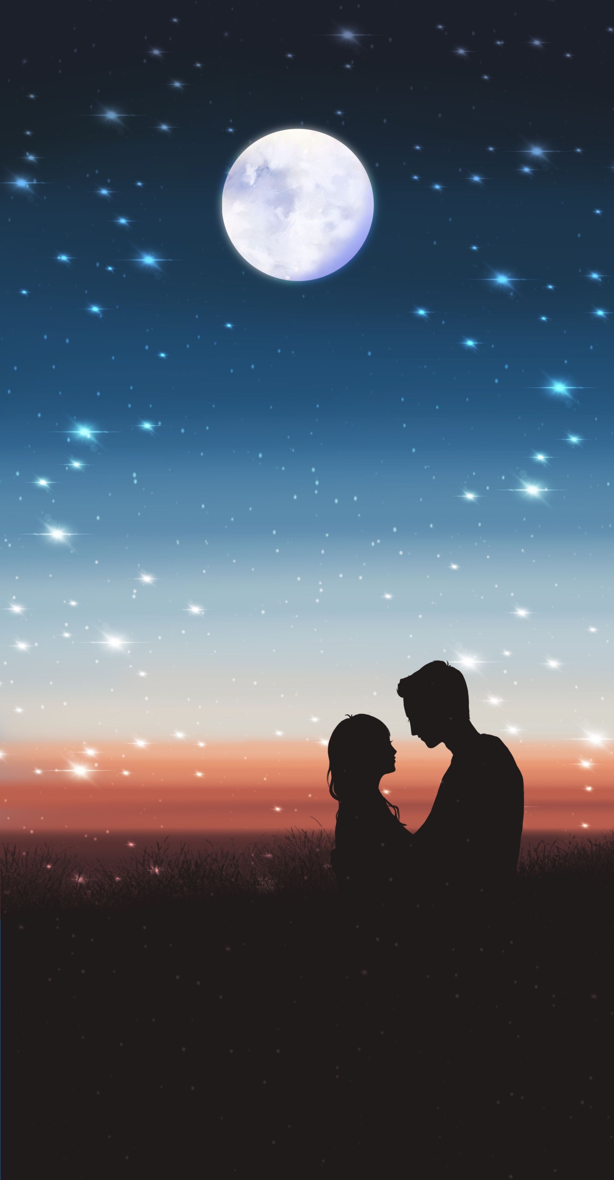 星空下的情侣