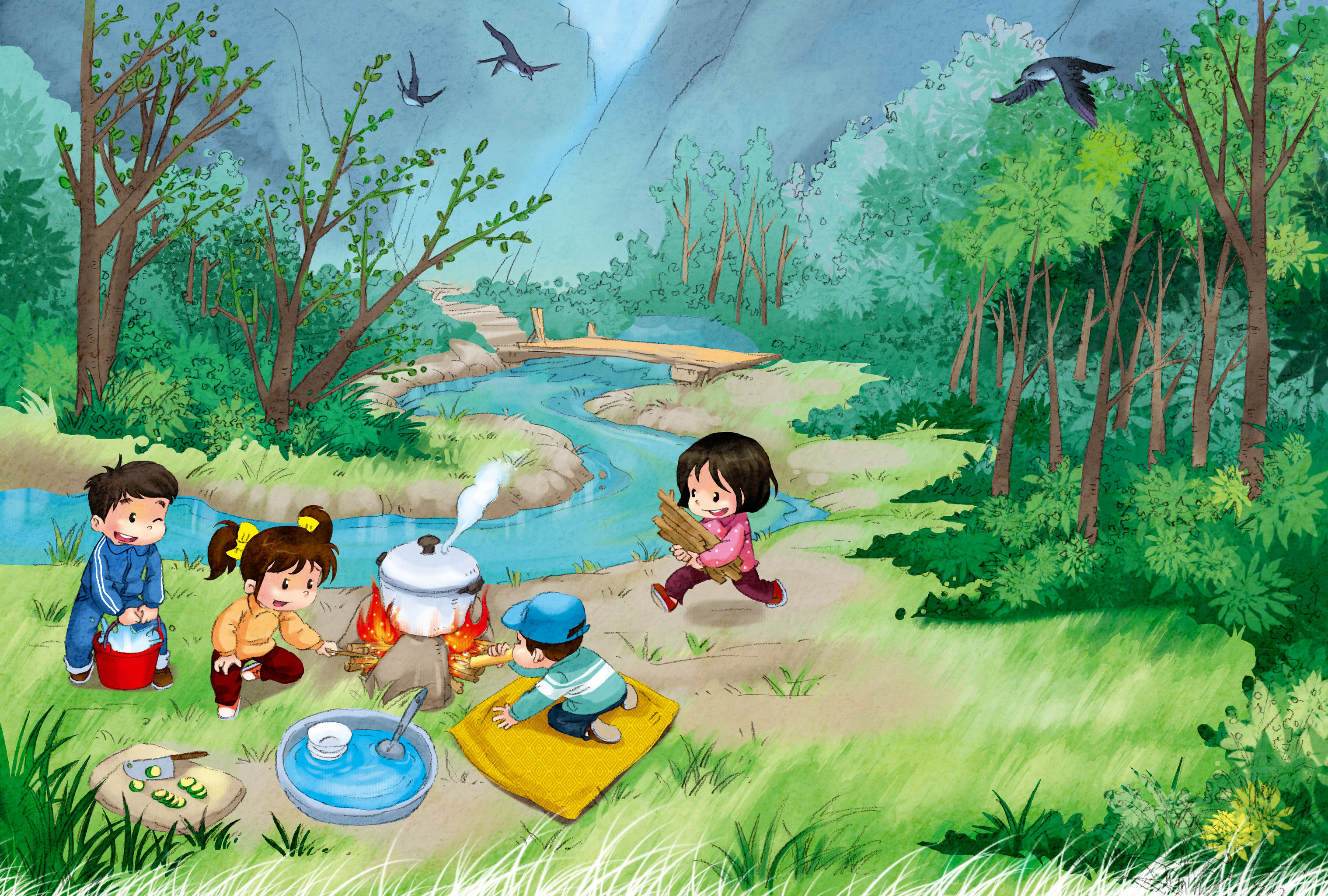 插画:野炊