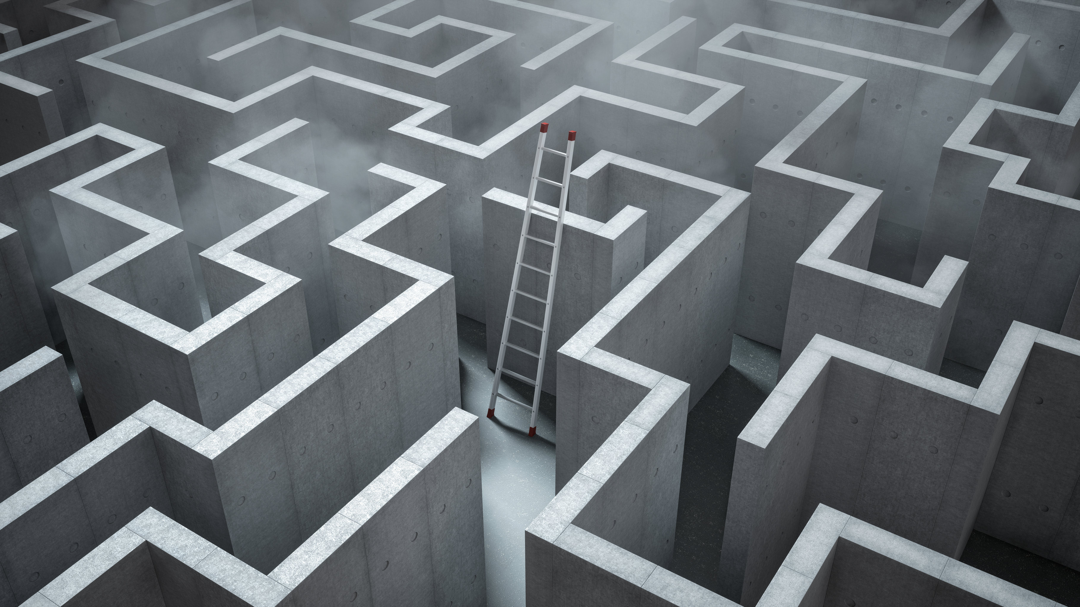 梯子_混凝土_迷宫