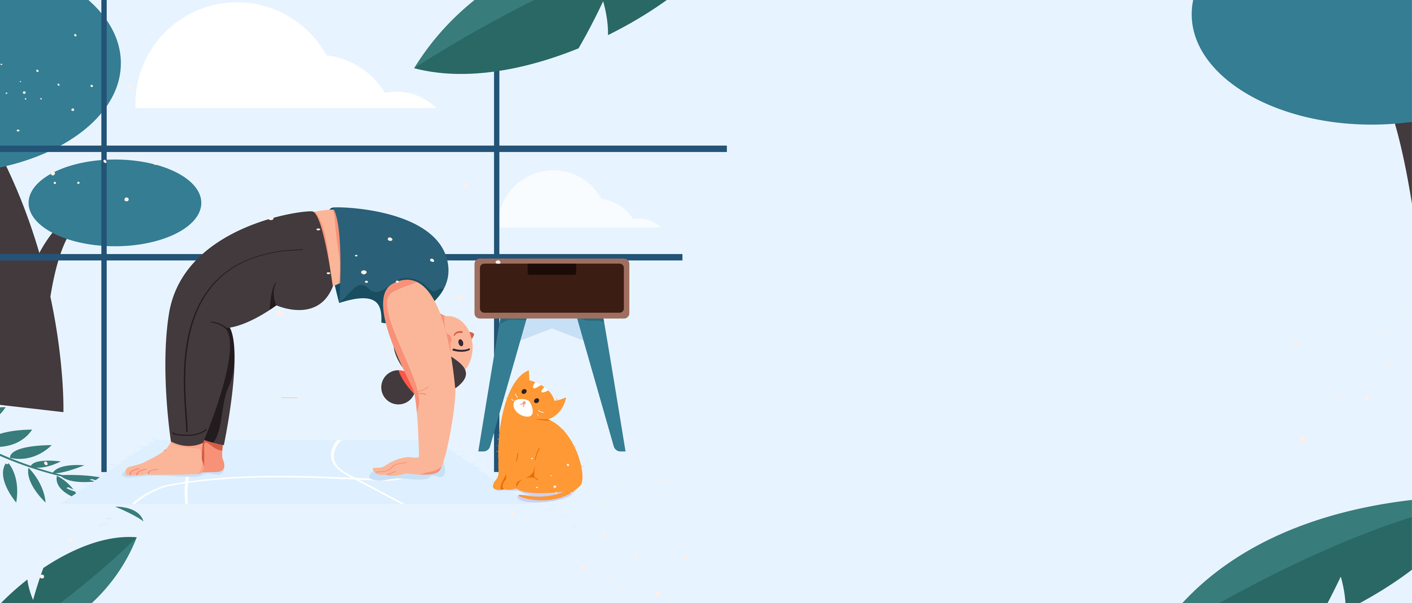 练习瑜伽的任务矢量创意插画 - yellowhouse - 原创作品 - 视觉中国(