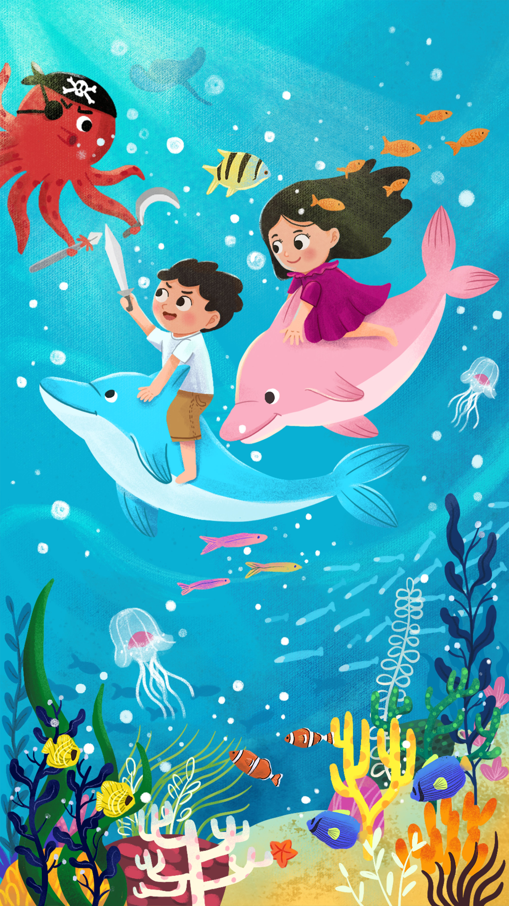 海底探险 - yiyi的插画 - 原创作品 - 视觉中国(shijueme)