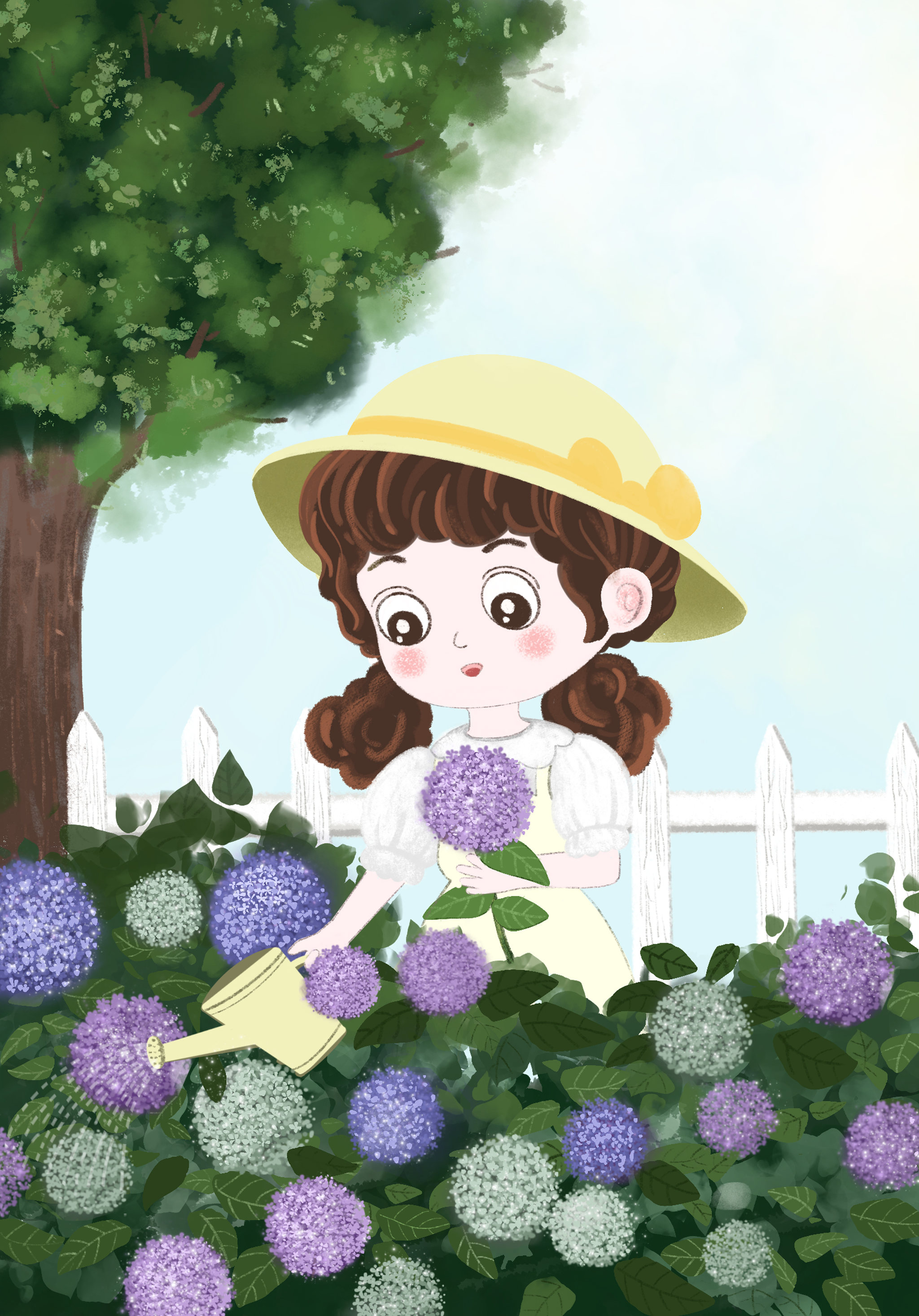 绣球女孩 - 151****0579 - 原创作品 - 视觉中国(shijueme)