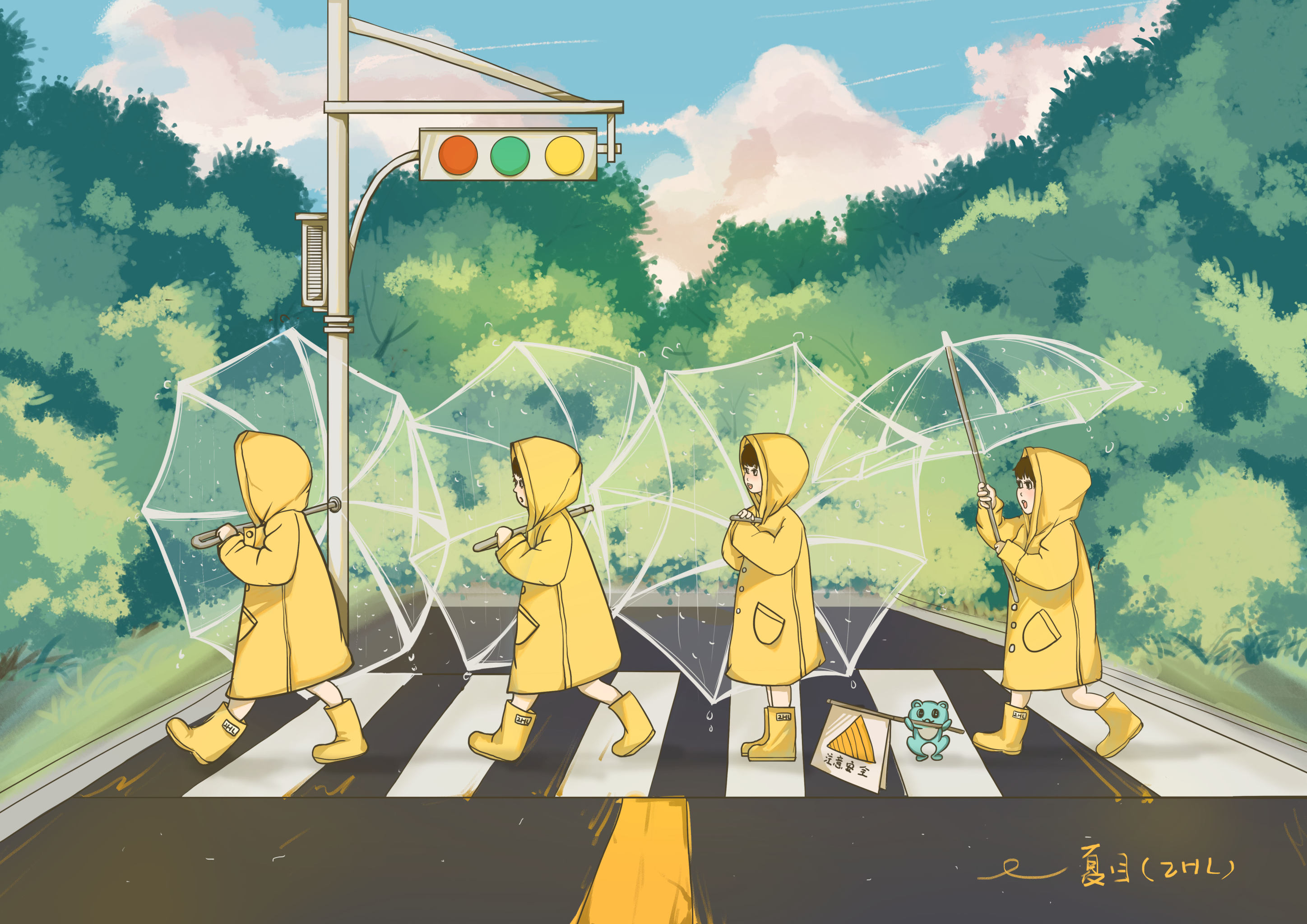 过马路 - 夏目友人~2hl - 原创作品 - 视觉中国(shijueme)