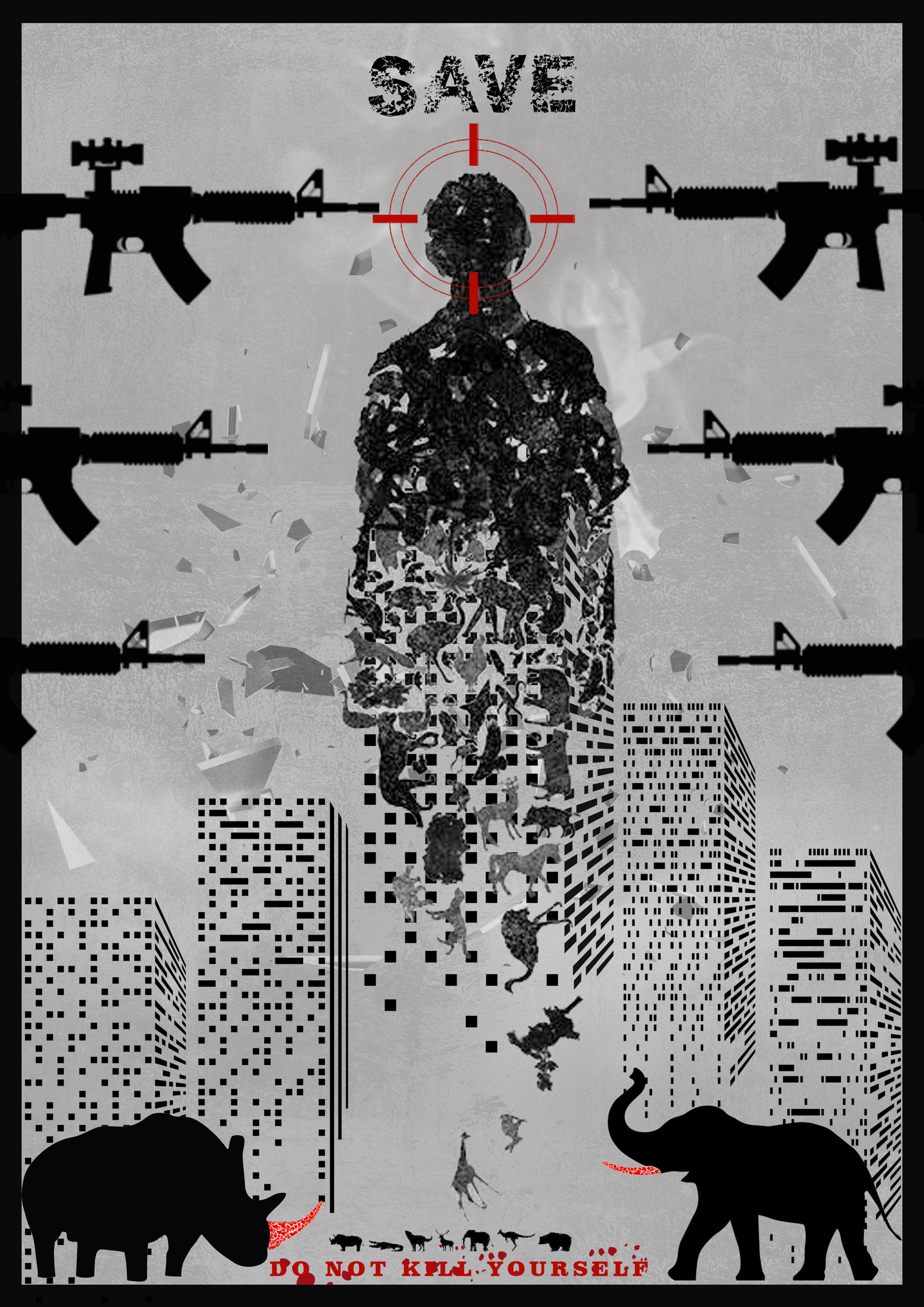 保护动物 环保海报