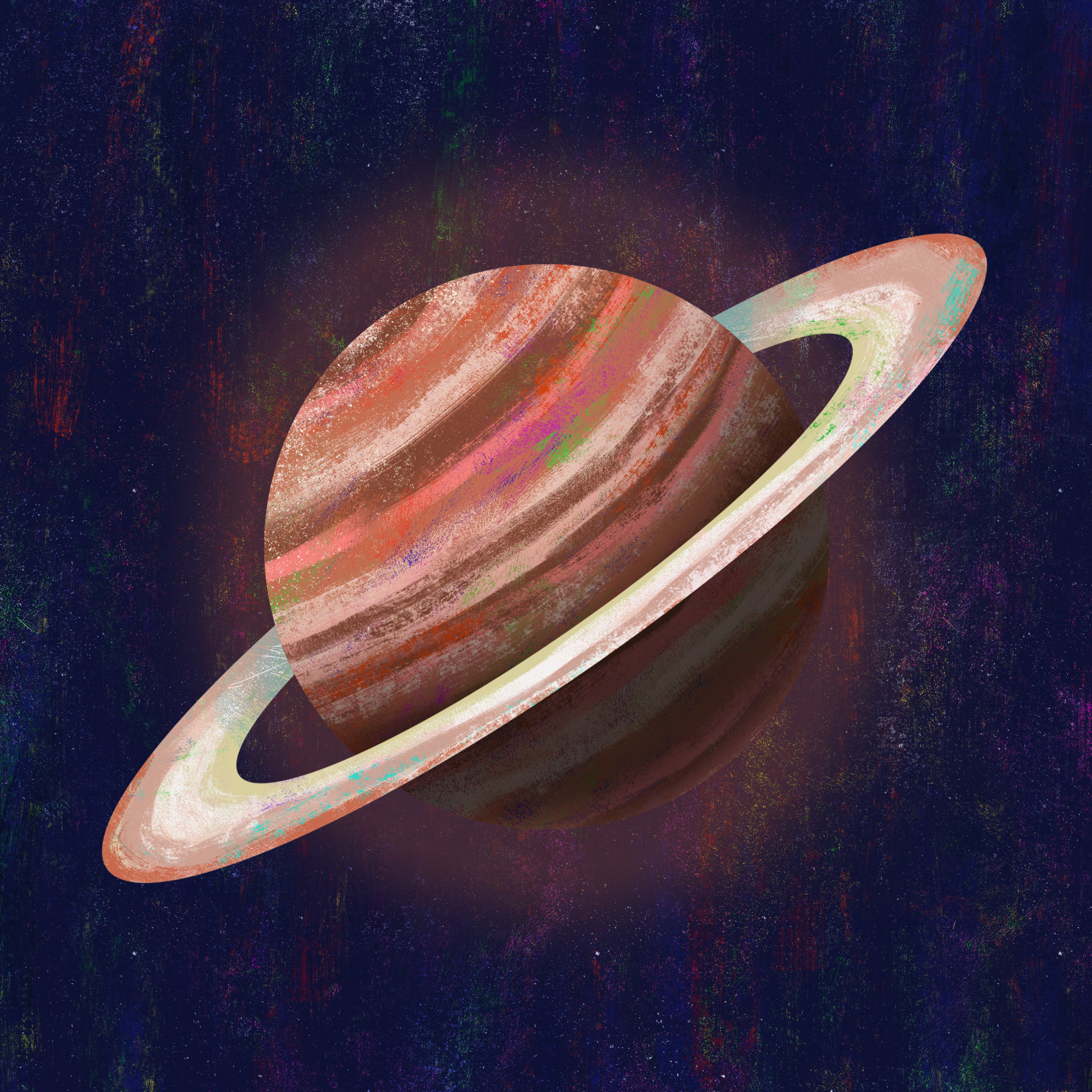 土星插画